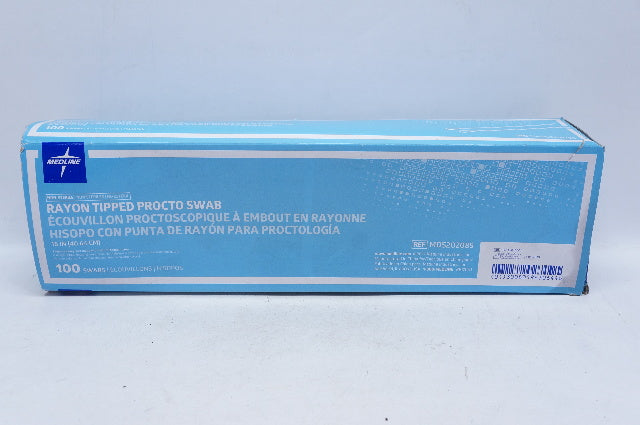 Medline MDS202085 Rayon Tipped Procto Swab 16inch - Box of 100