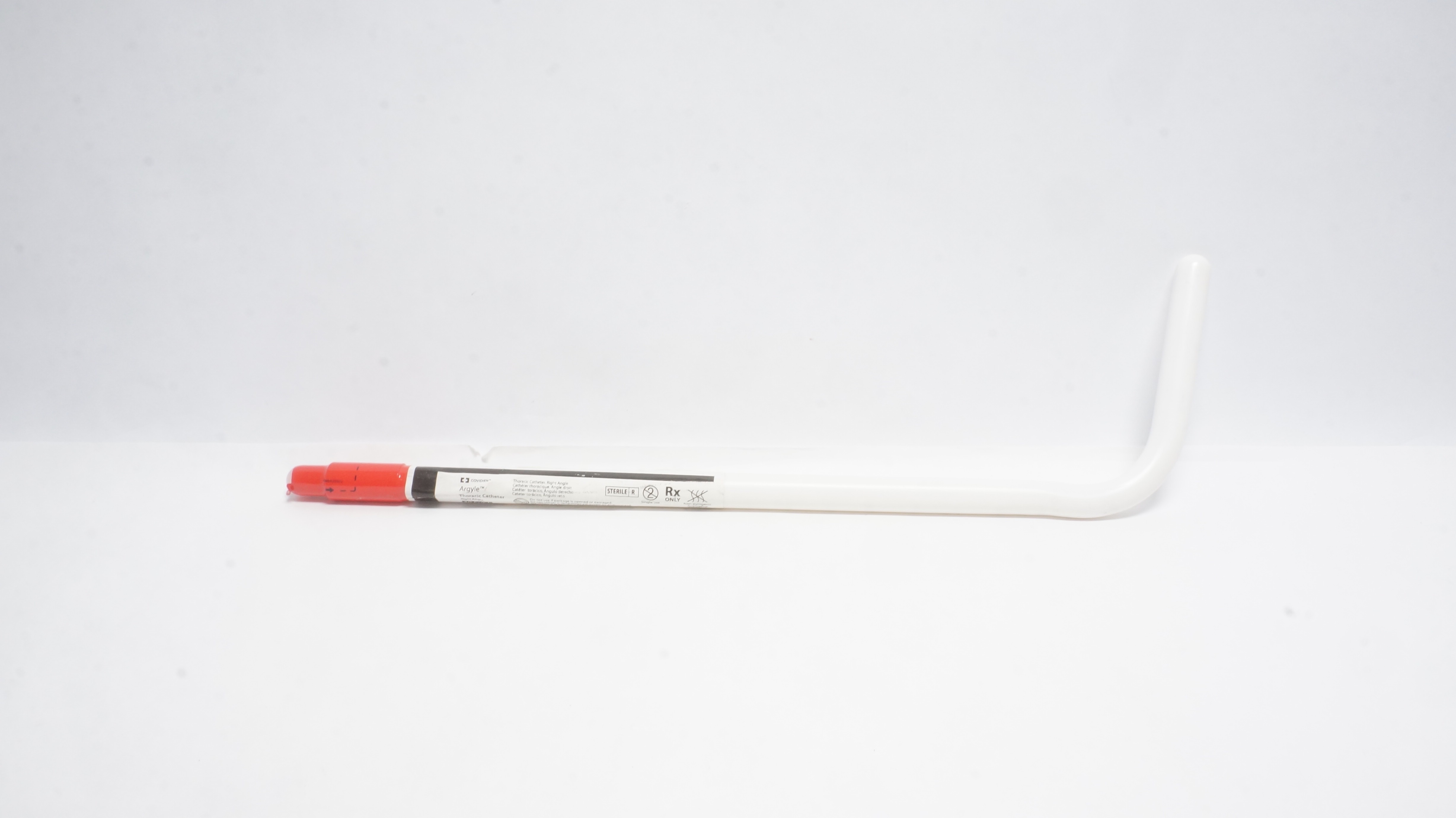 Covidien 8888571075 Argyle Thoracic Cath., Right Angle 40Fr/Ch x 20In