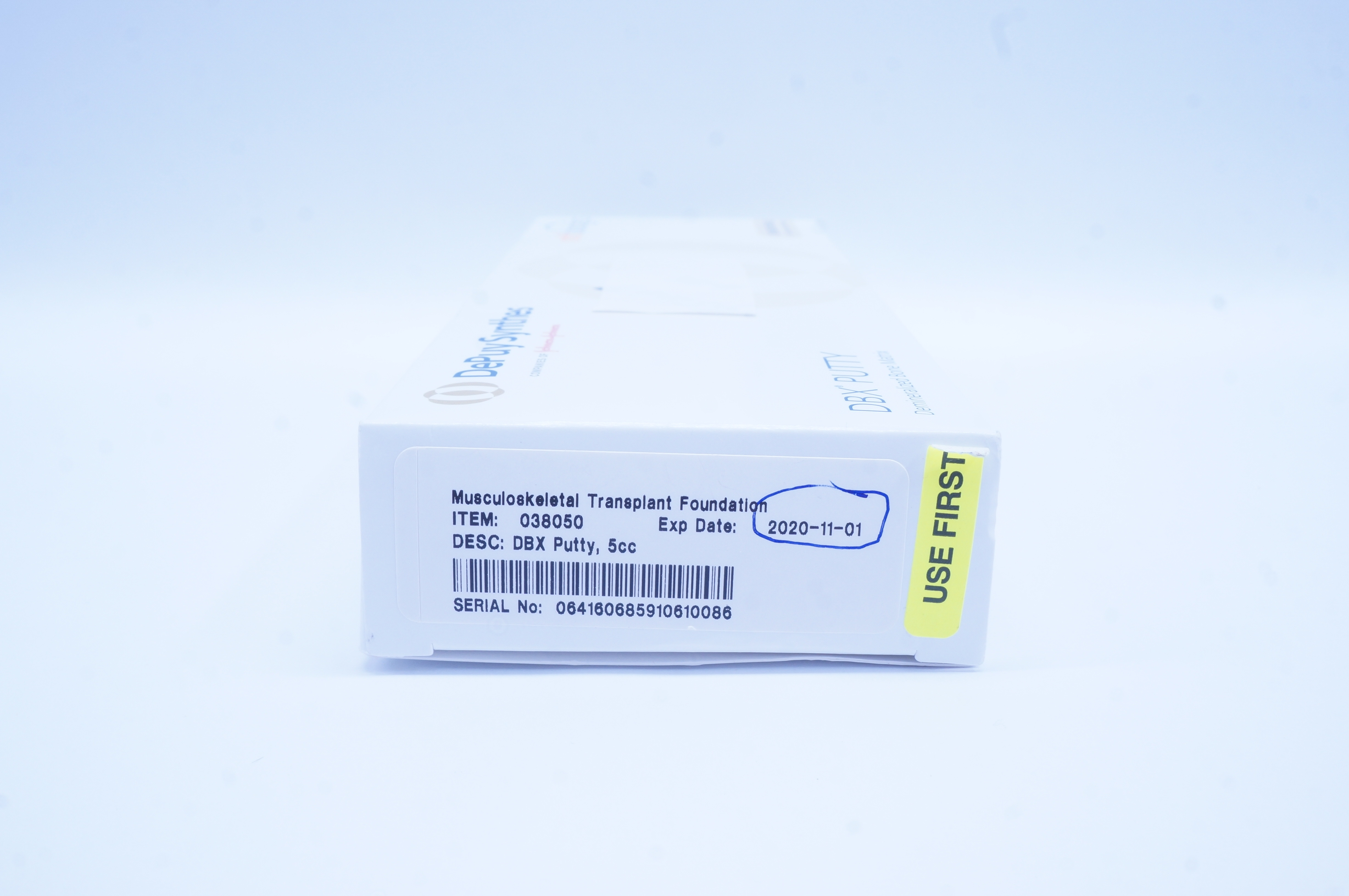 DePuy Synthes 038050 Mtfbiologics DBX Putty, 5cc (x)