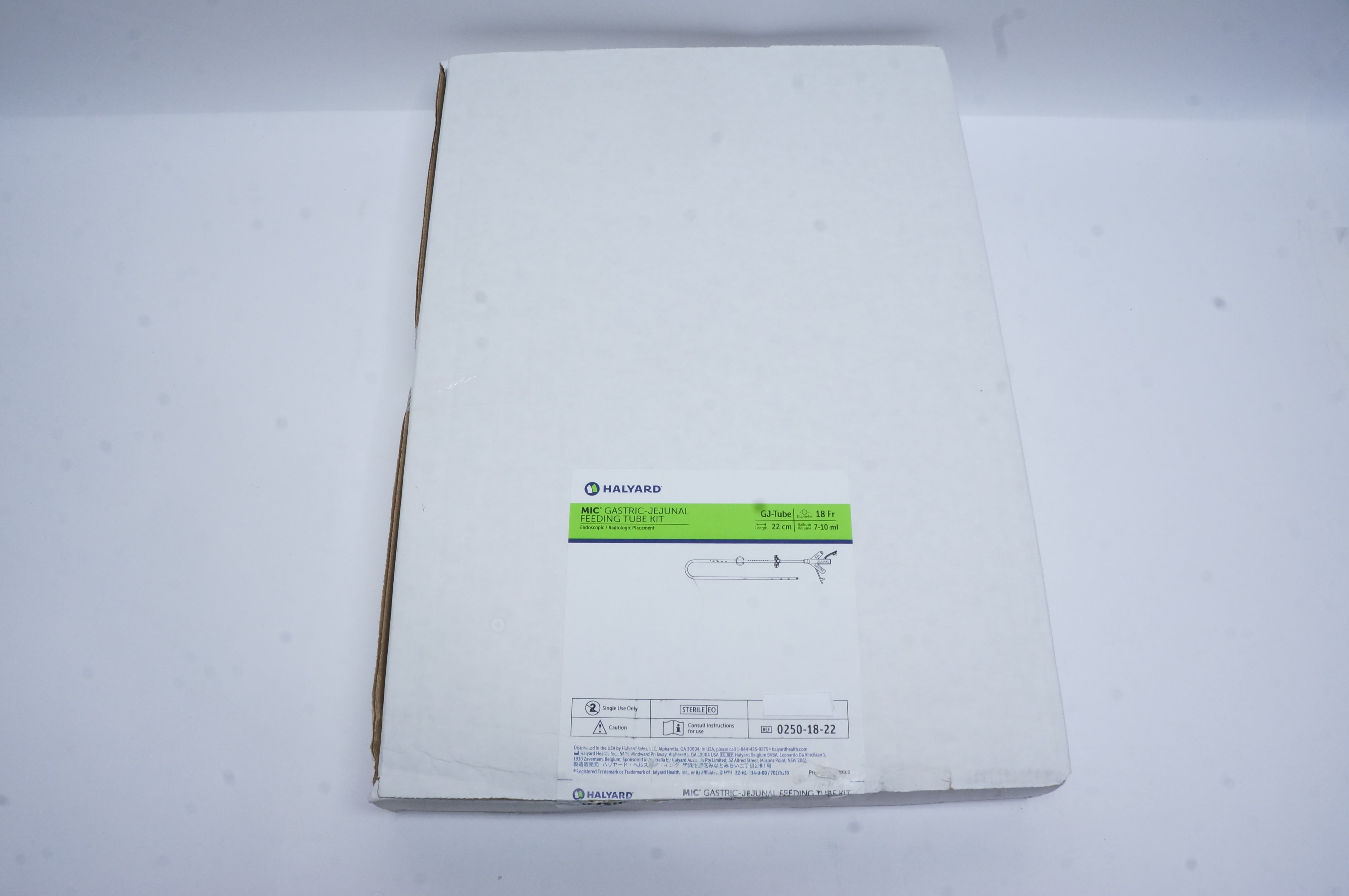 Halyard 0250-18-22 MIC Gastric-Jejunal Feeding Tube Kit 18Fr. x 22cm (x)
