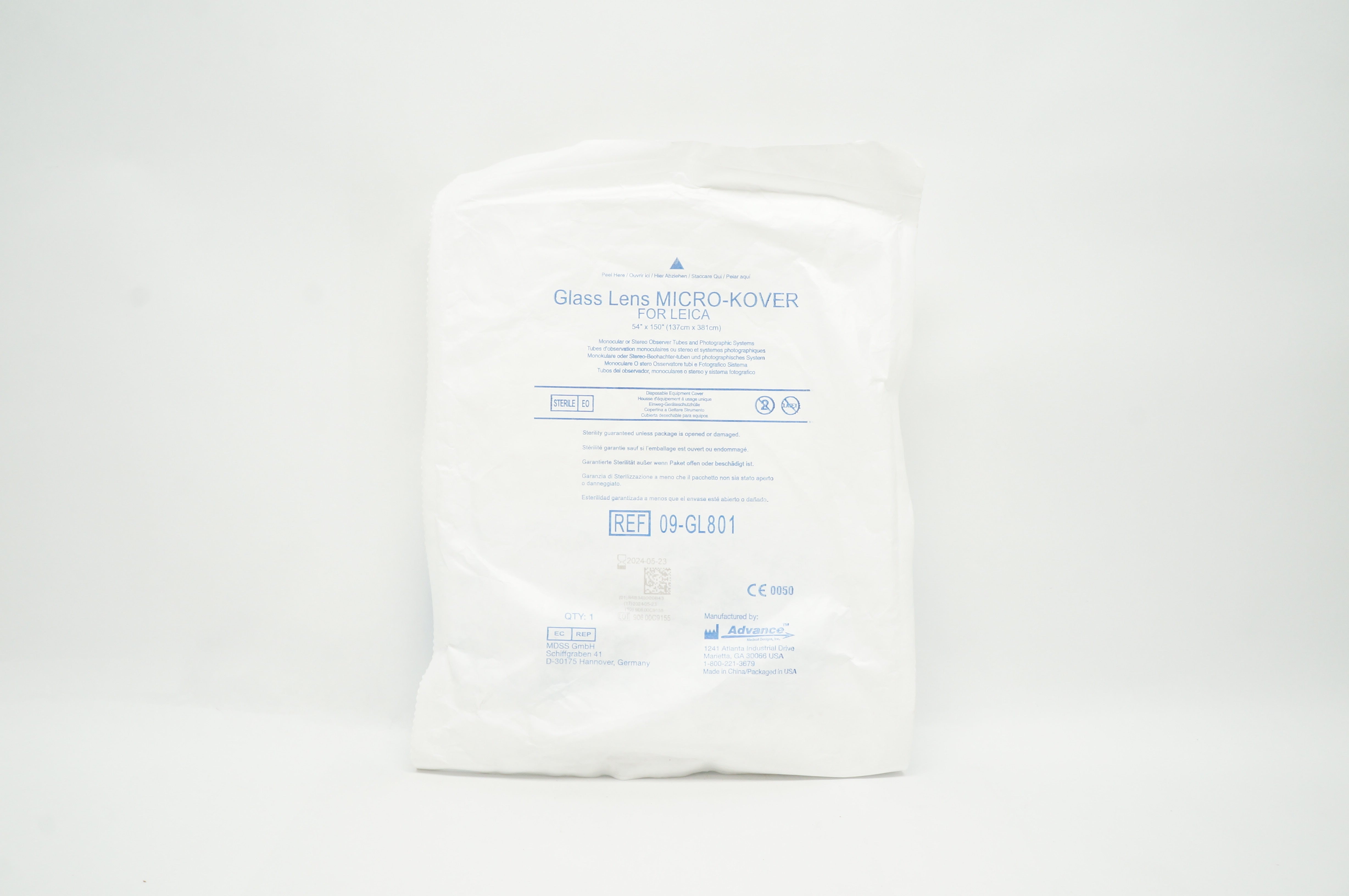 Advance 09-GL801 Glass Lens MICRO-KOVER For Leica 54inch x 150inch