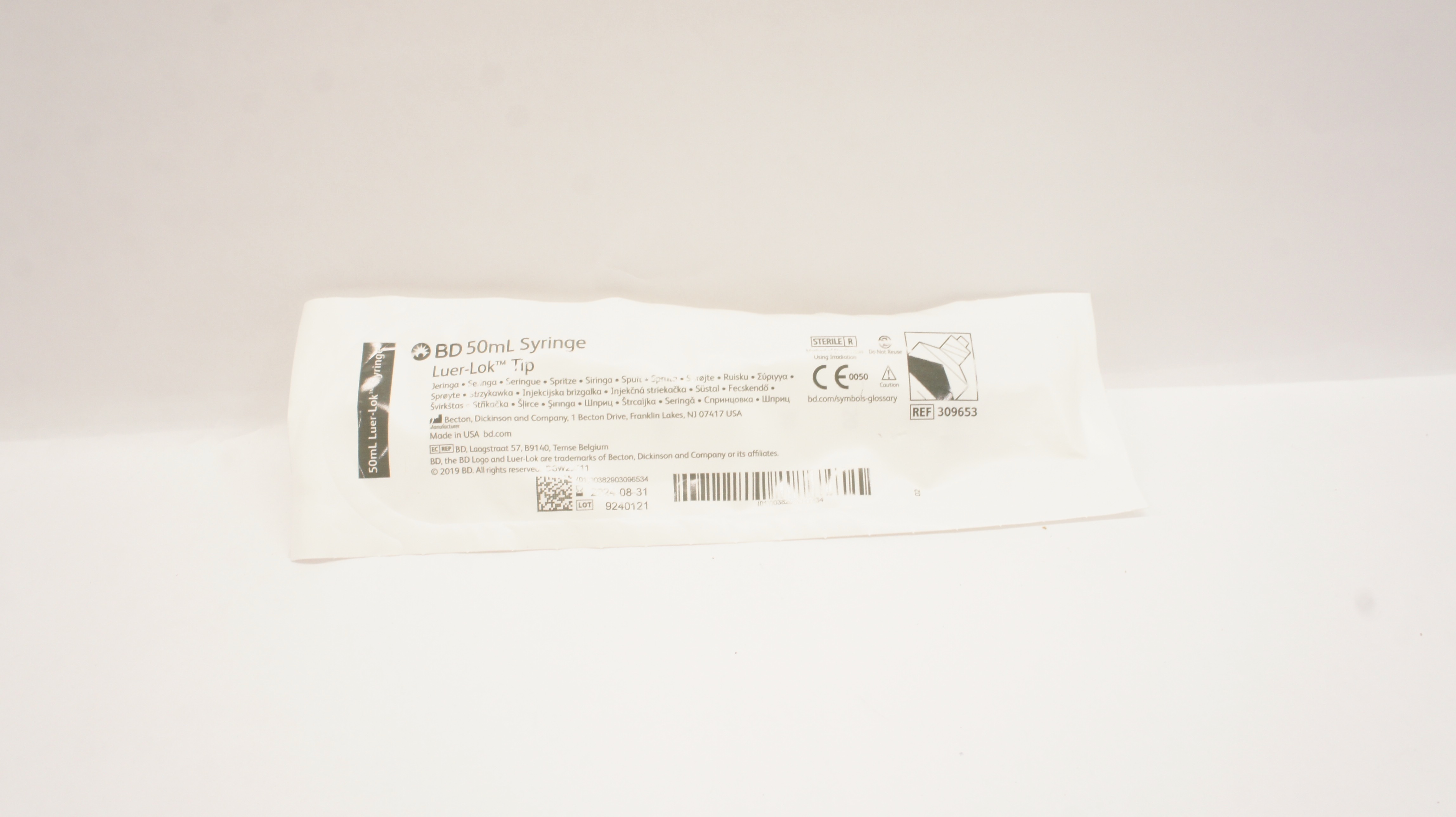 BD 309653 60ml Syringe Luer-Lok Tip