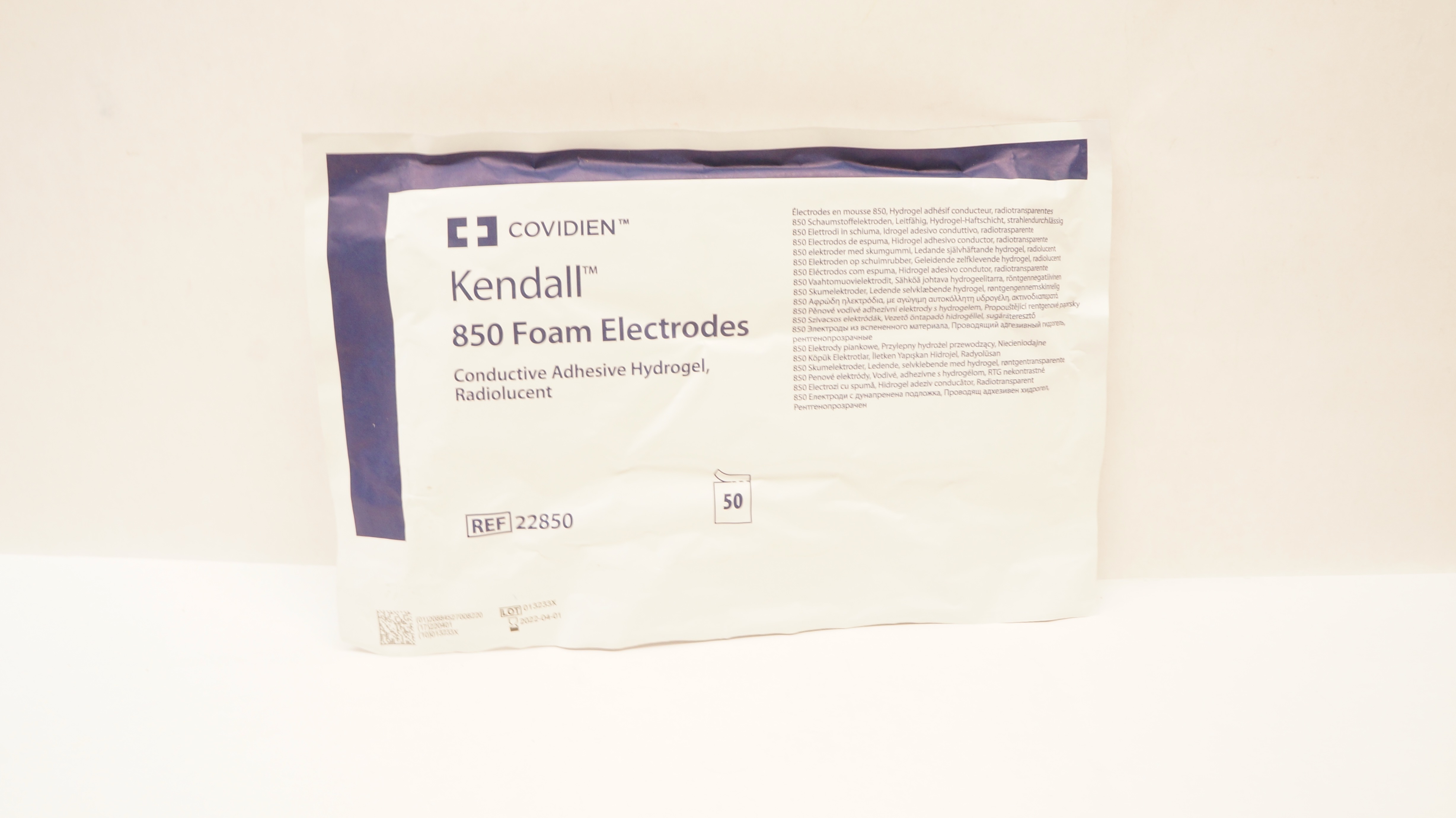 Covidien 22850 Kendall 850 Foam Electrodes (x) - Pack of 50