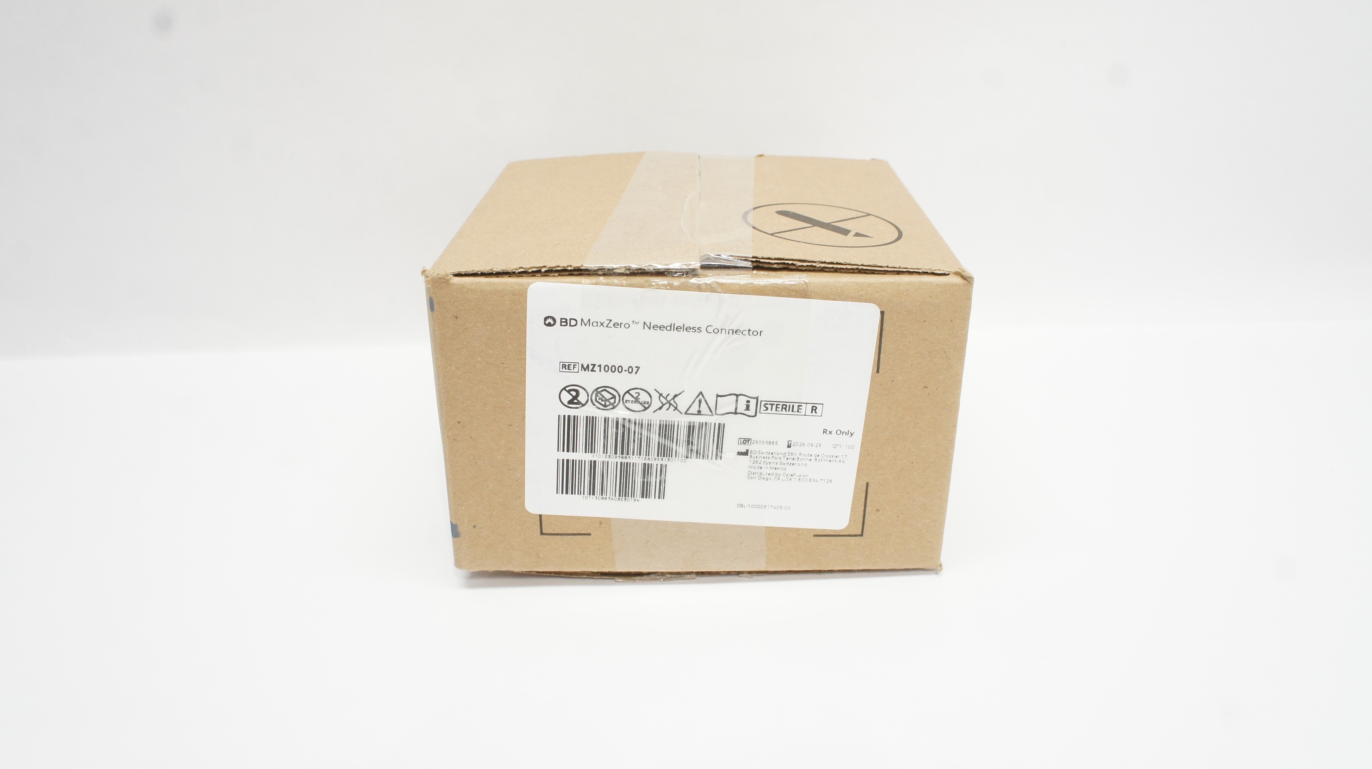 BD MZ1000-07 MaxZero Ndleless Connector - Case of 59