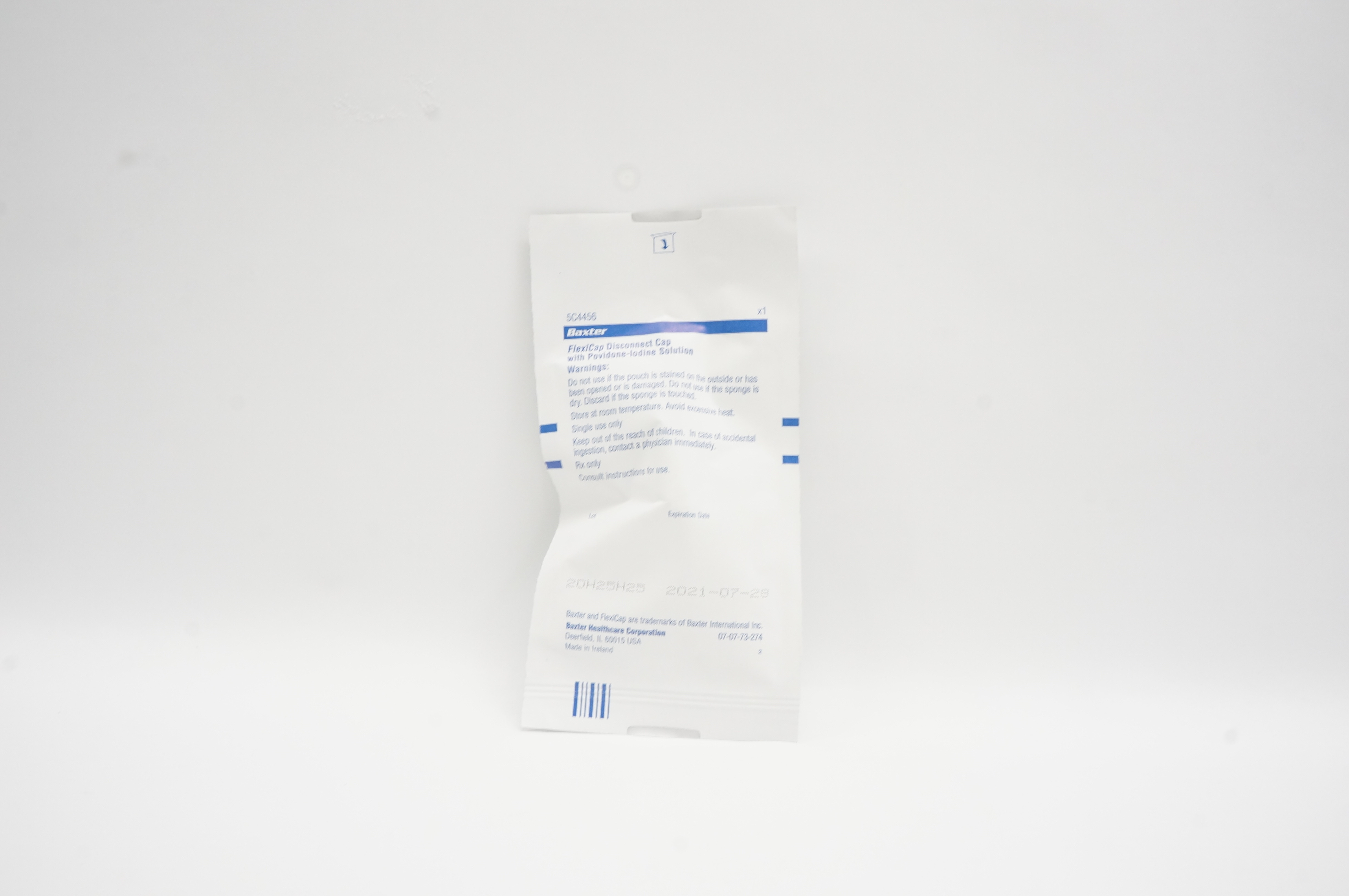 Baxter 5C4456 FlexiCap Disconnect Cap With Povidone-Iodine Solution (x)