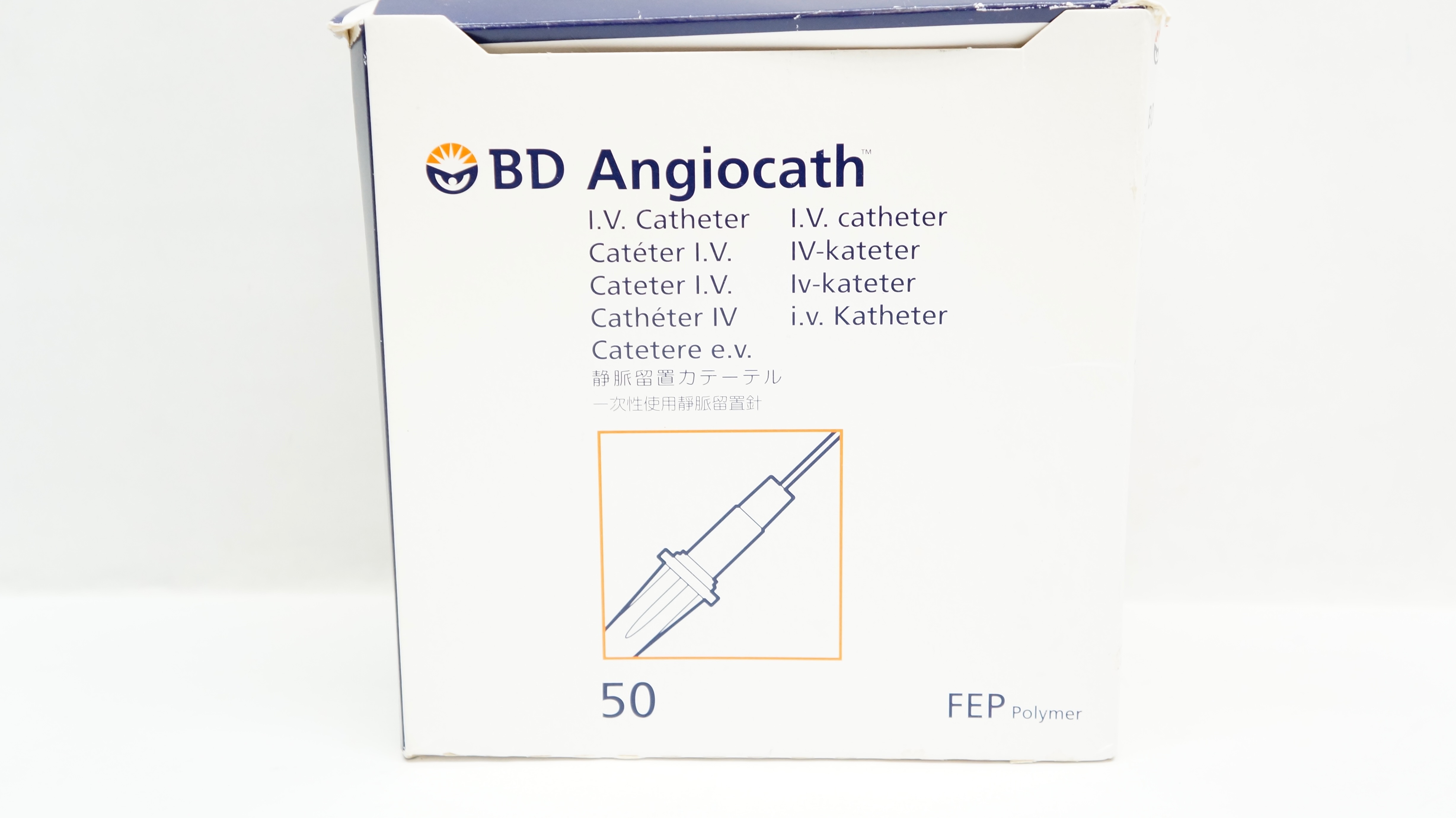 BD 381137 Angiocath I.V. Cath. 20GA x 1.88inch, 42 ml/min (x) - Box of 25
