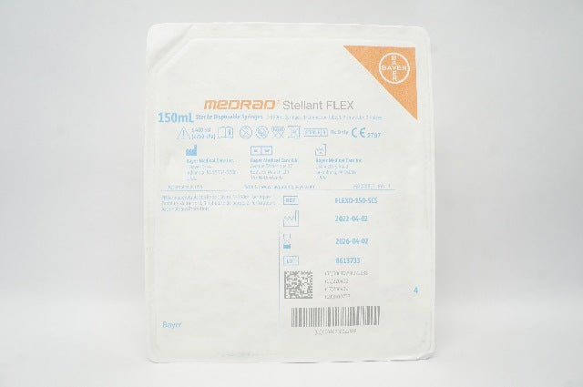 Bayer FLEXD-150-SCS Medrad Stellant Flex Sterile Disposable Syringes 2-150mL