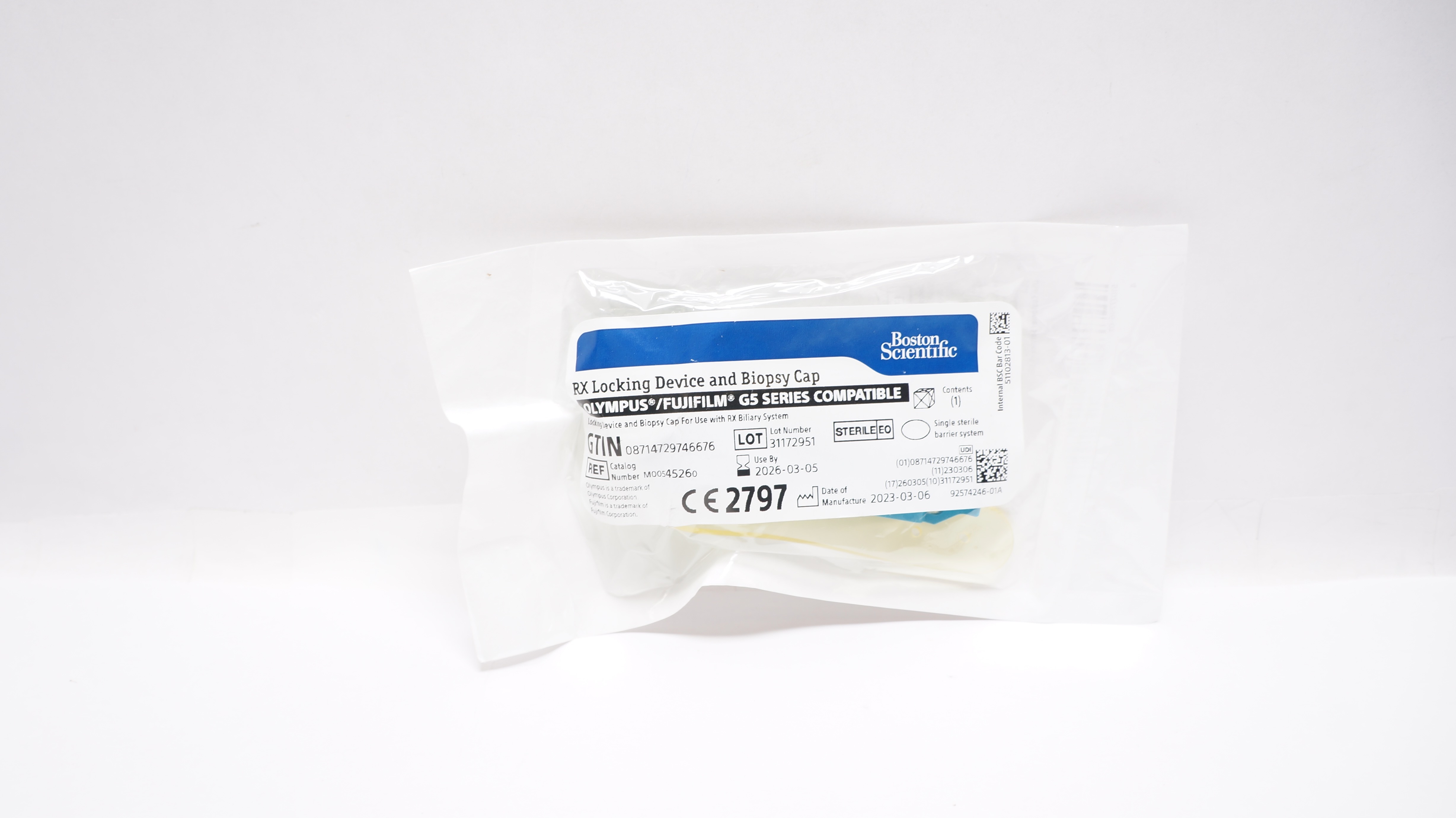 Boston Scientific 4526 RX Locking Device and Biopsy Cap