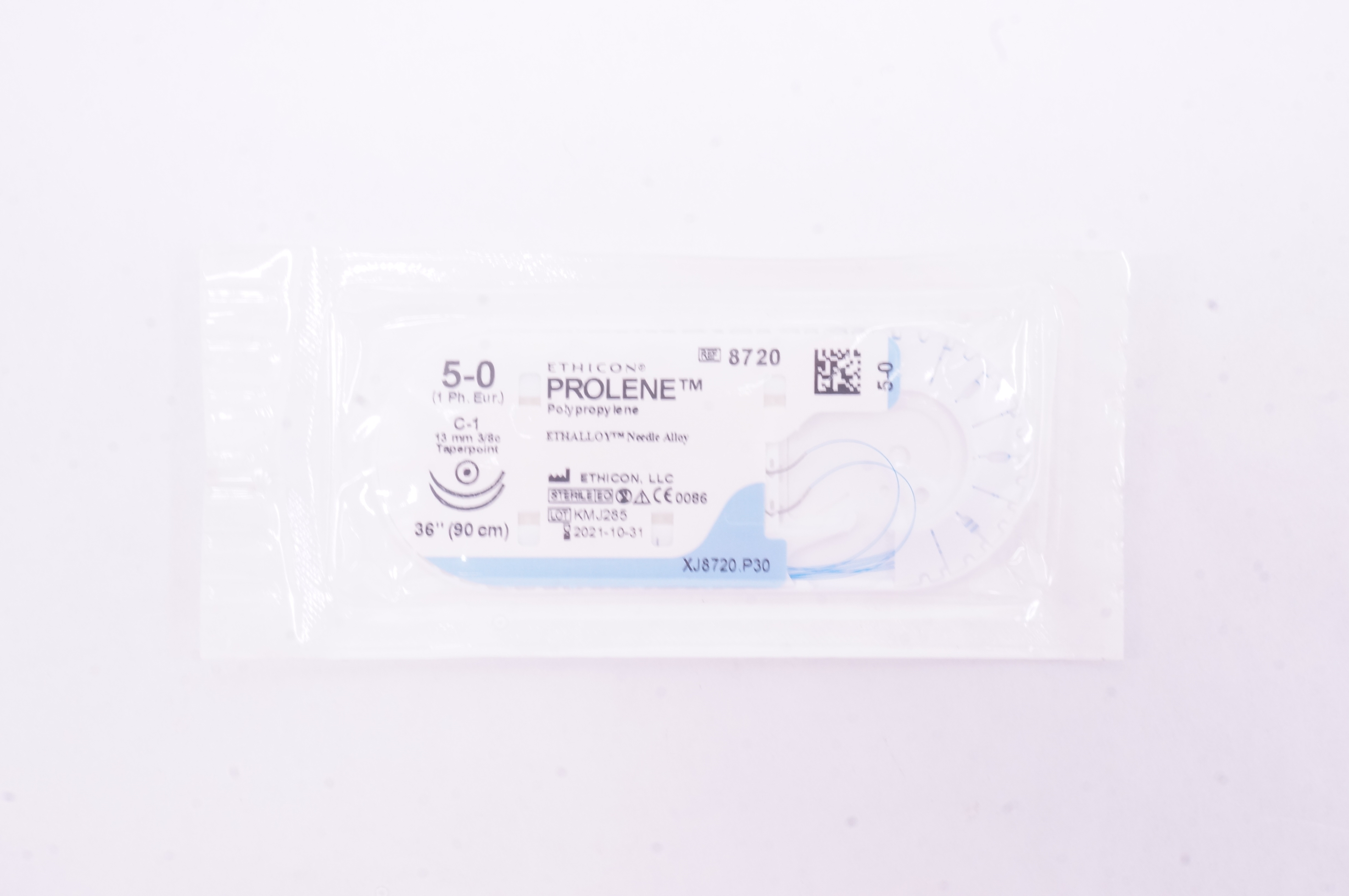 Ethicon 8720 5-0 Prolene Stre C-1 13mm 3/8c Taperpoint 36 inch
