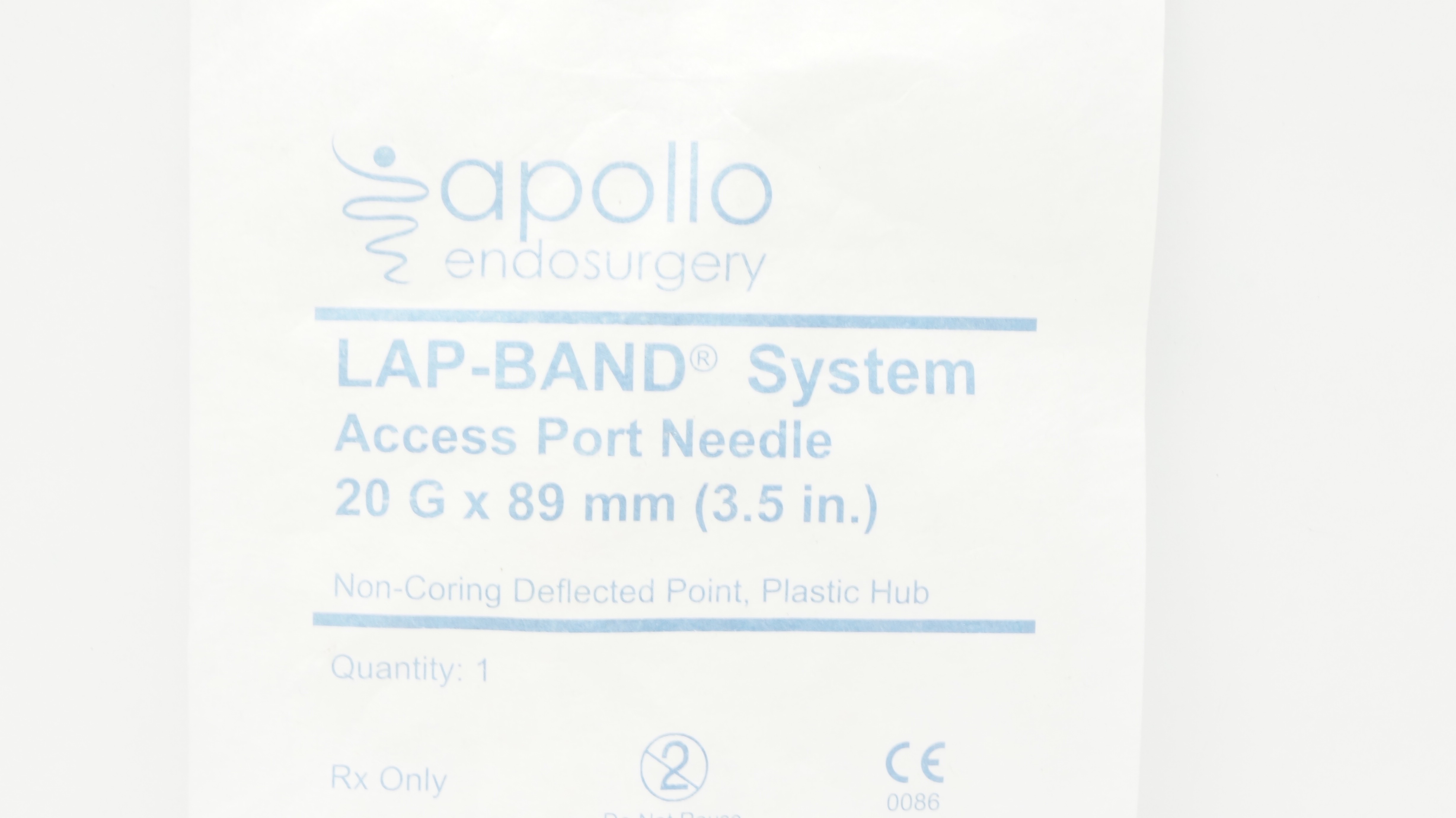 Appolo Endosurgery DRW-15241-00R06 Lap-Band Access Port Ndle 20G x 3.5inch (x)