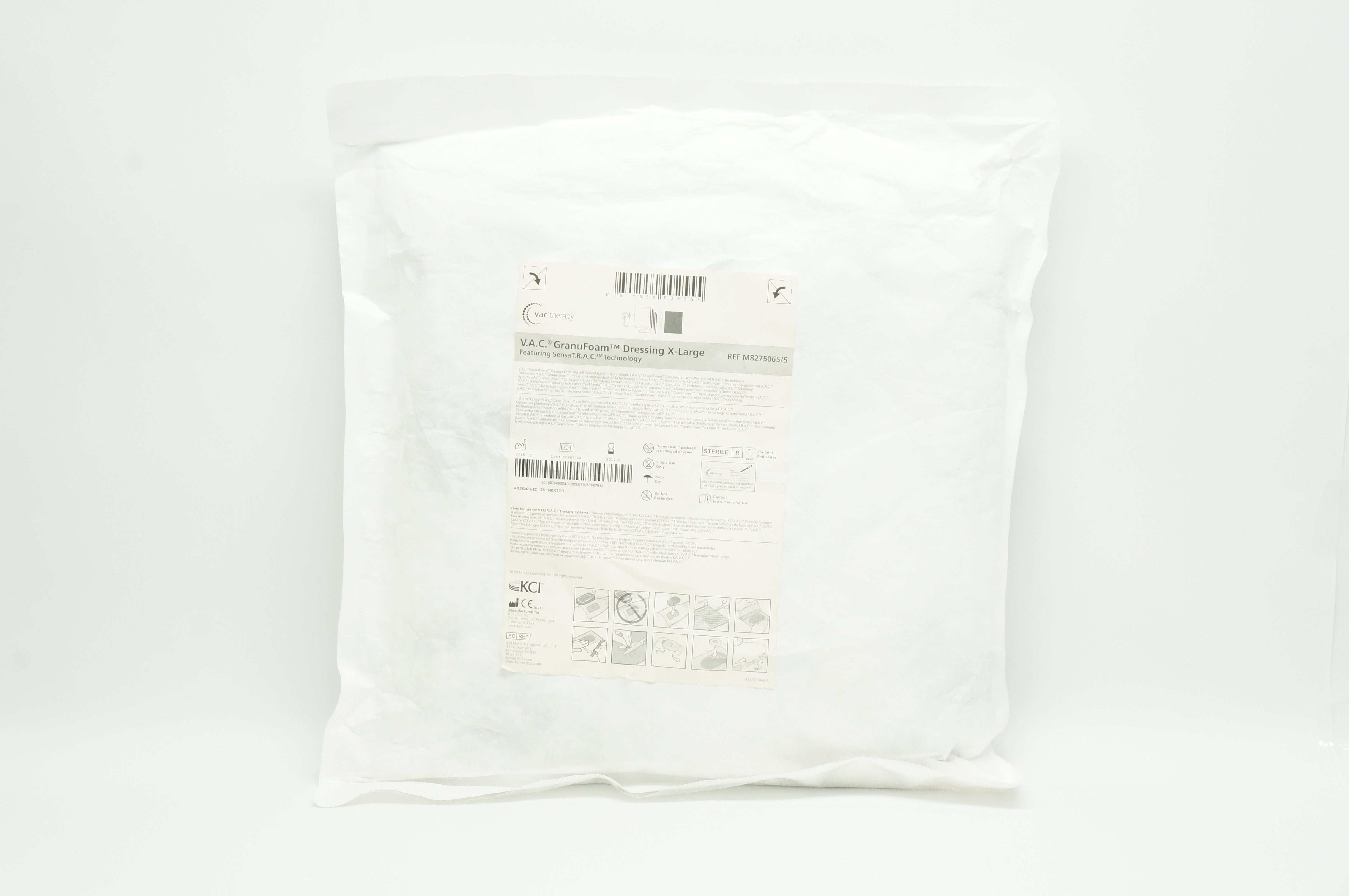 VAC M8275065/5 GranuFoam Dressing X-Large