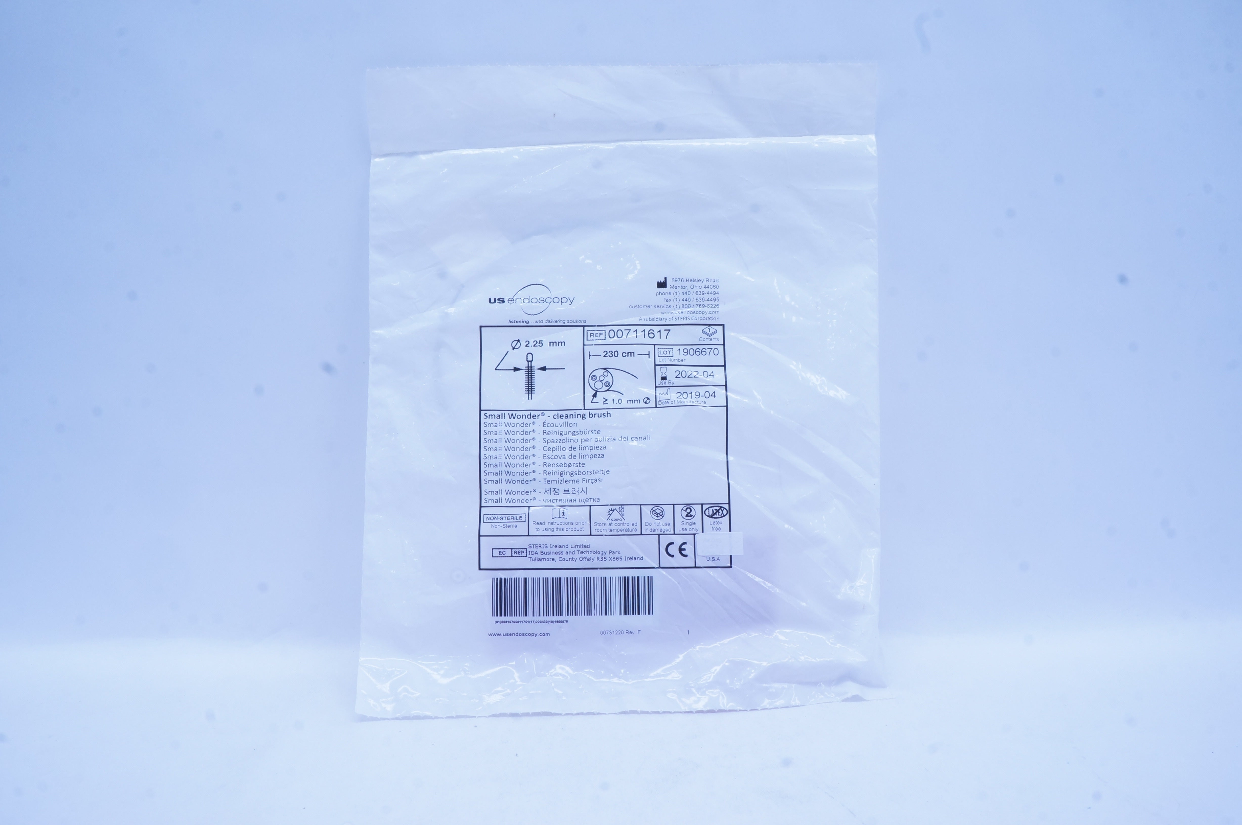 US Endoscopy 00711617 Small Wonder - Cleaning Brush 2.25mm x 230cm