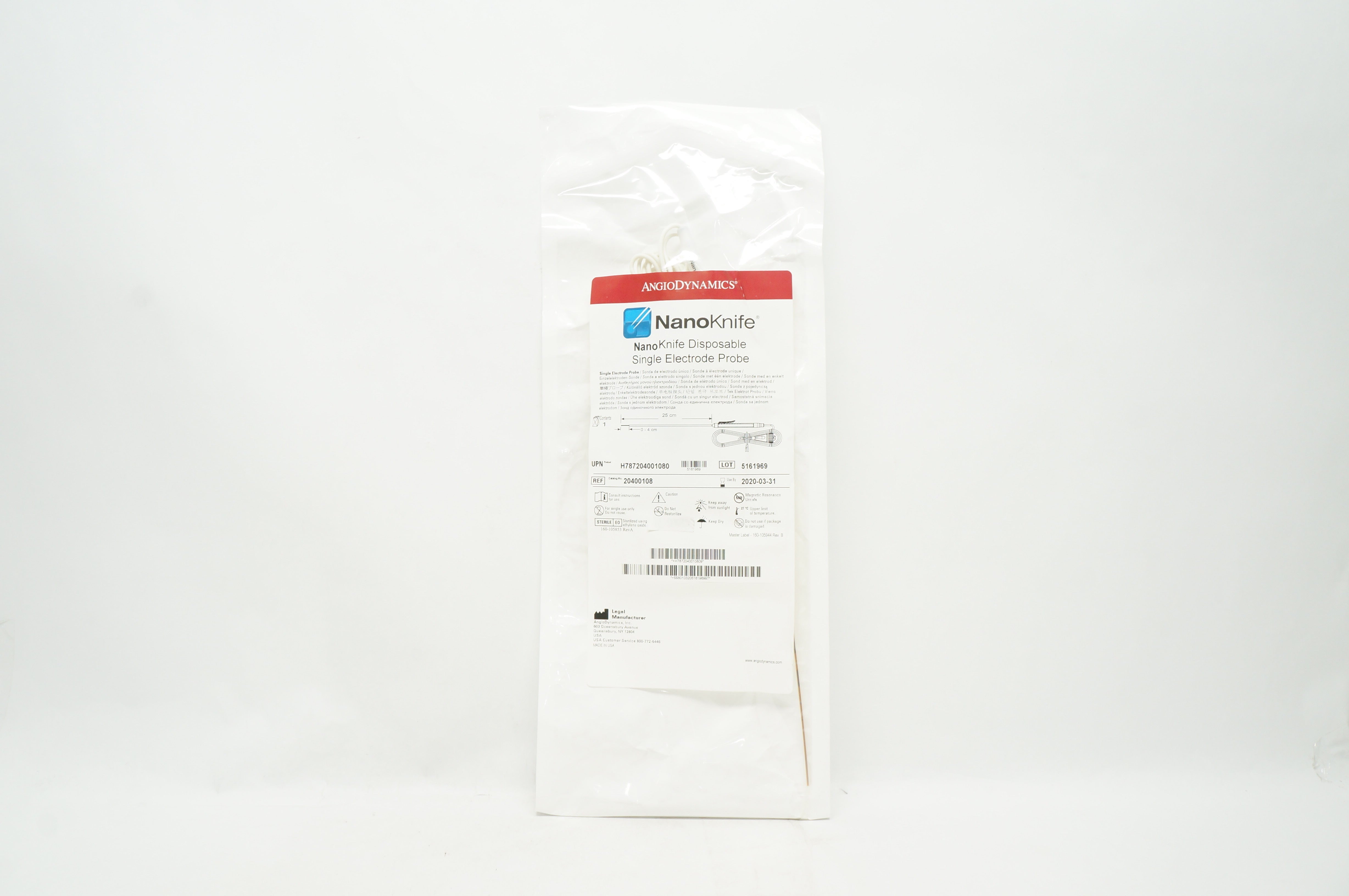 AngioDynamics 20400108 Nano Knife Disposable Single Electrode Probe (x)