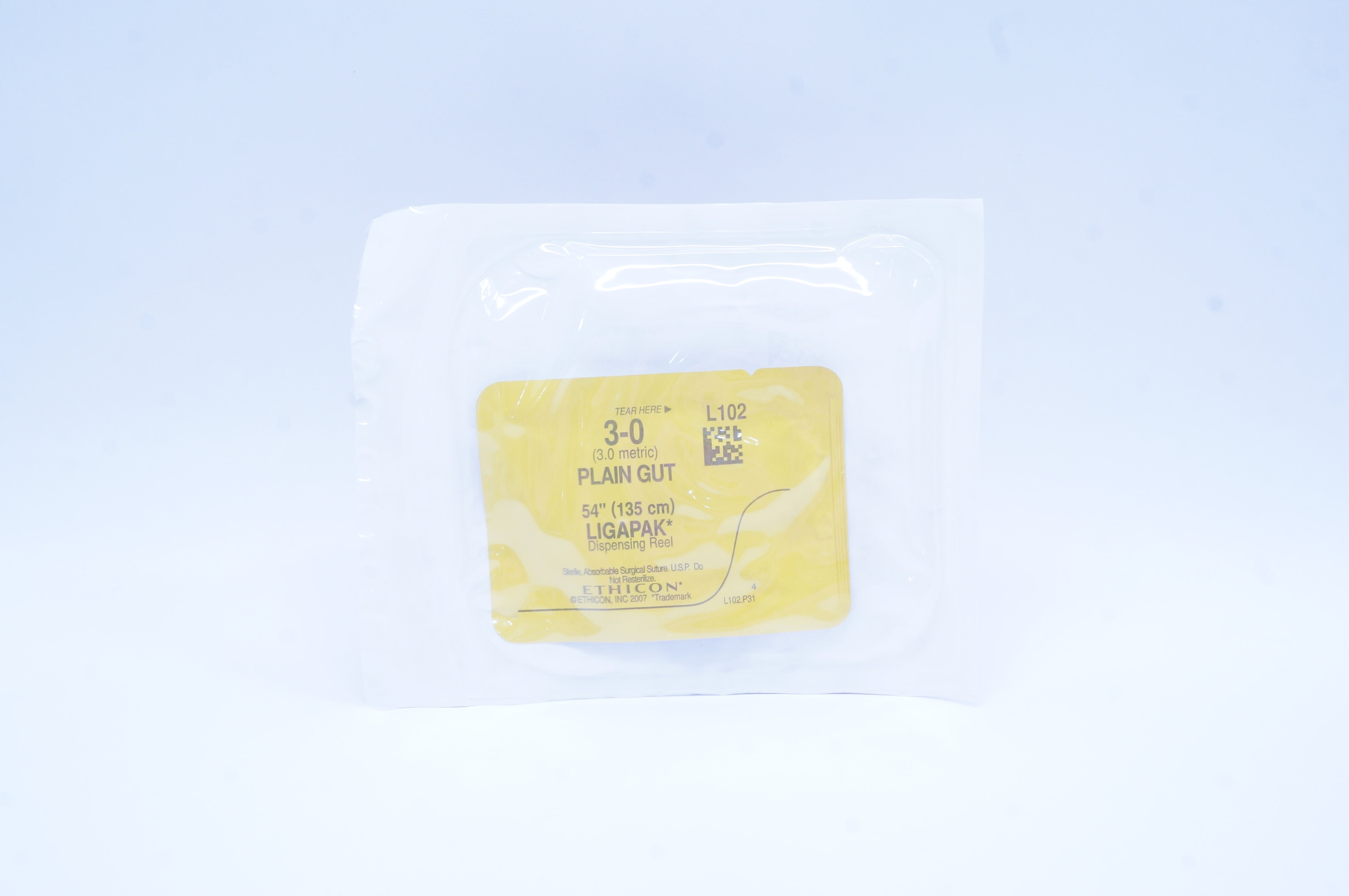 Ethicon L102 3-0 Plain Gut Surgical Stre Ligapak Dispensing Reel, 54 inch (x)