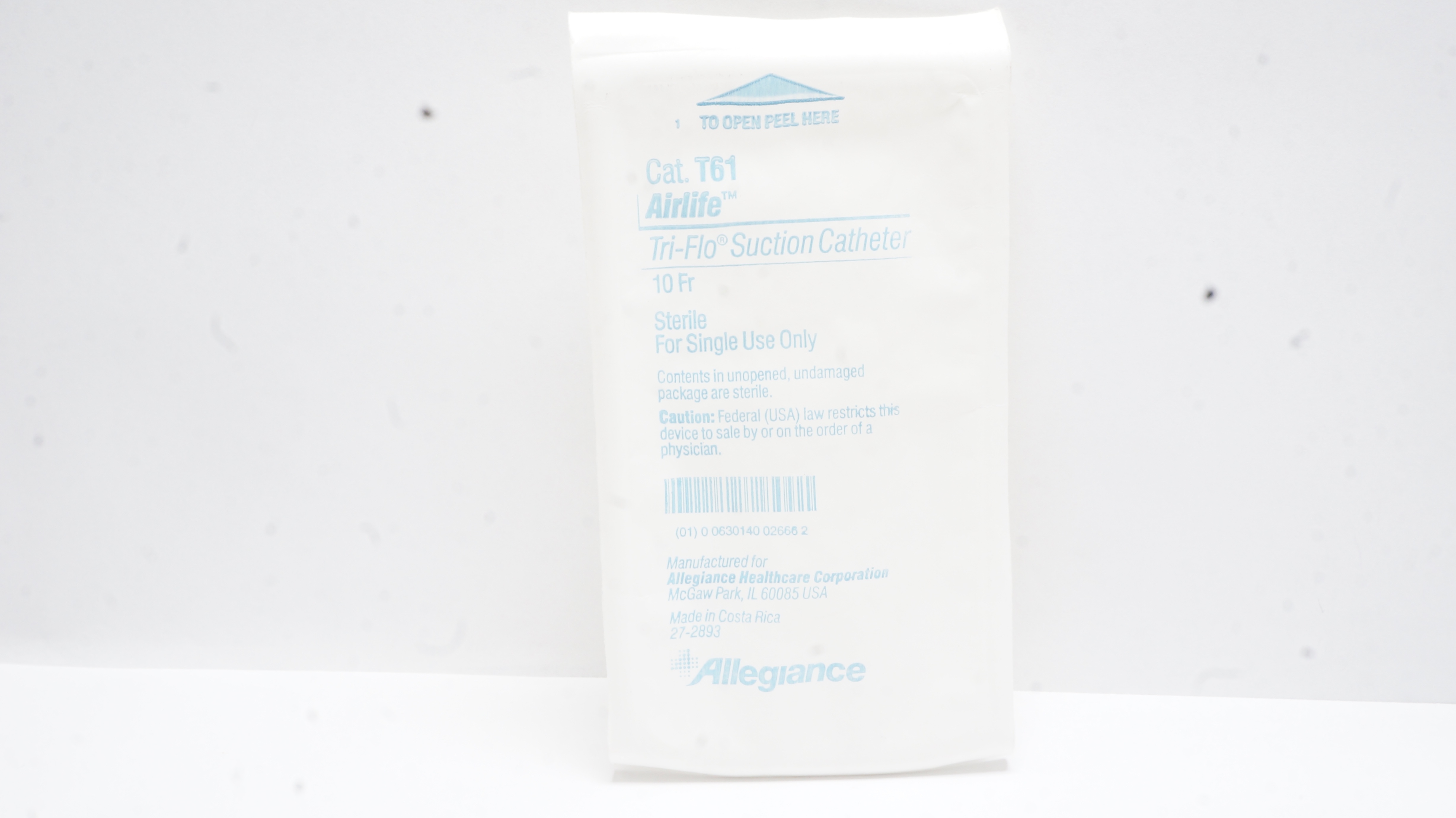 Allegiance T61 Airlife Tri-Flo Suction Cath. 10Fr