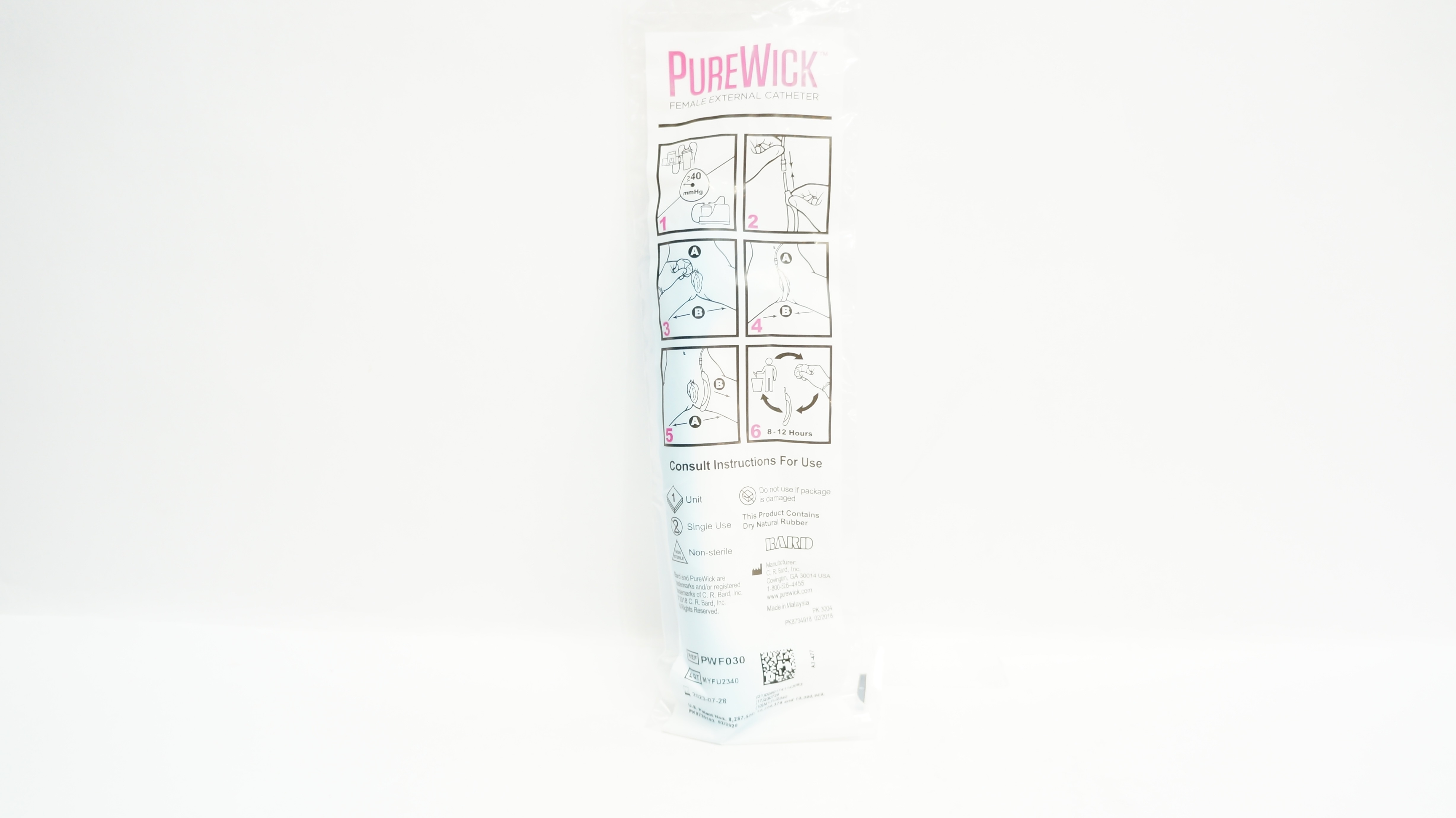 Bard PWF030 PureWick Female External Cath. ≥40 mmHg (x)