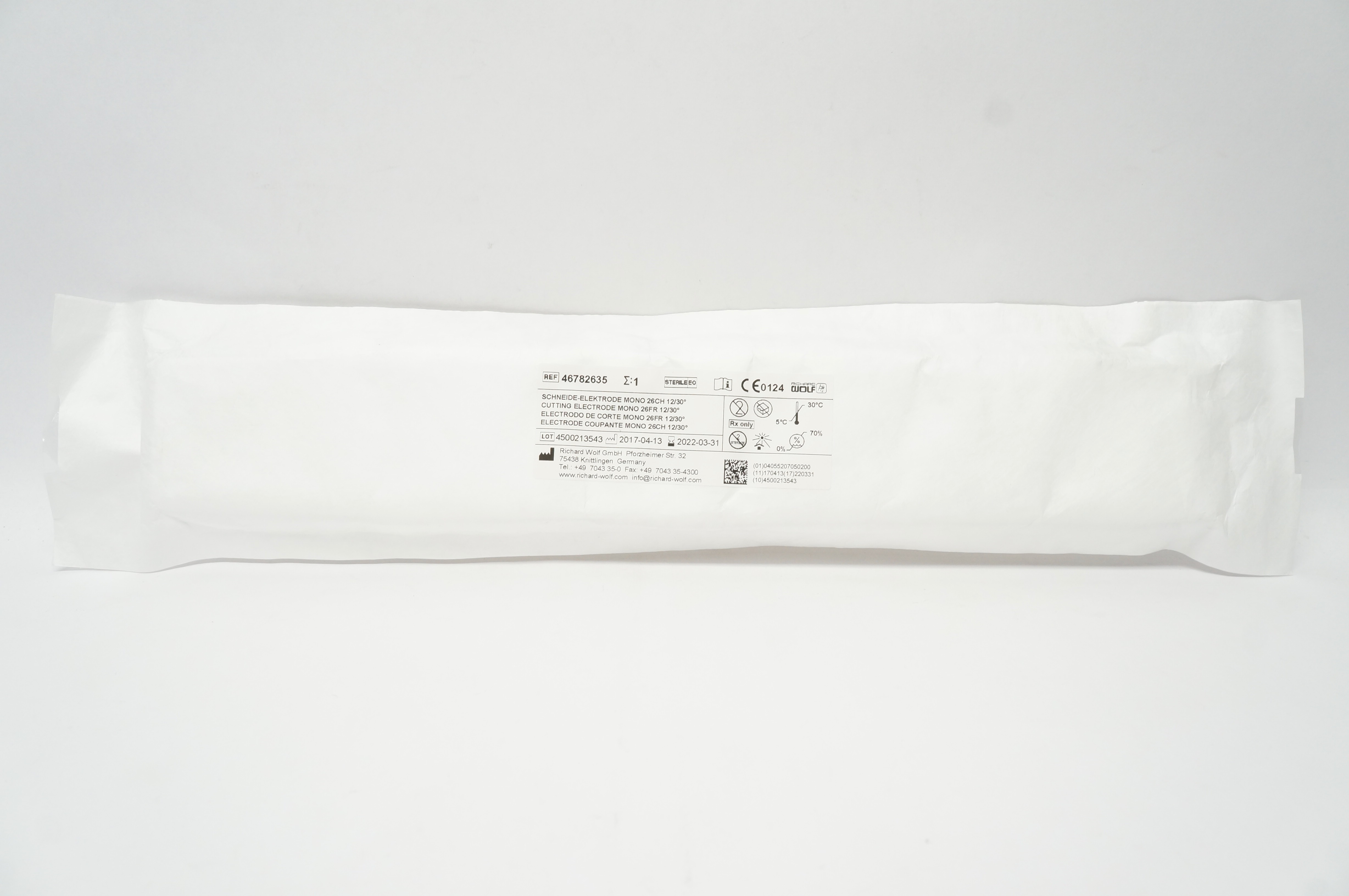 Richard Wolf 46782635 Cutting Electrode Mono 263Fr 12/30 Degree