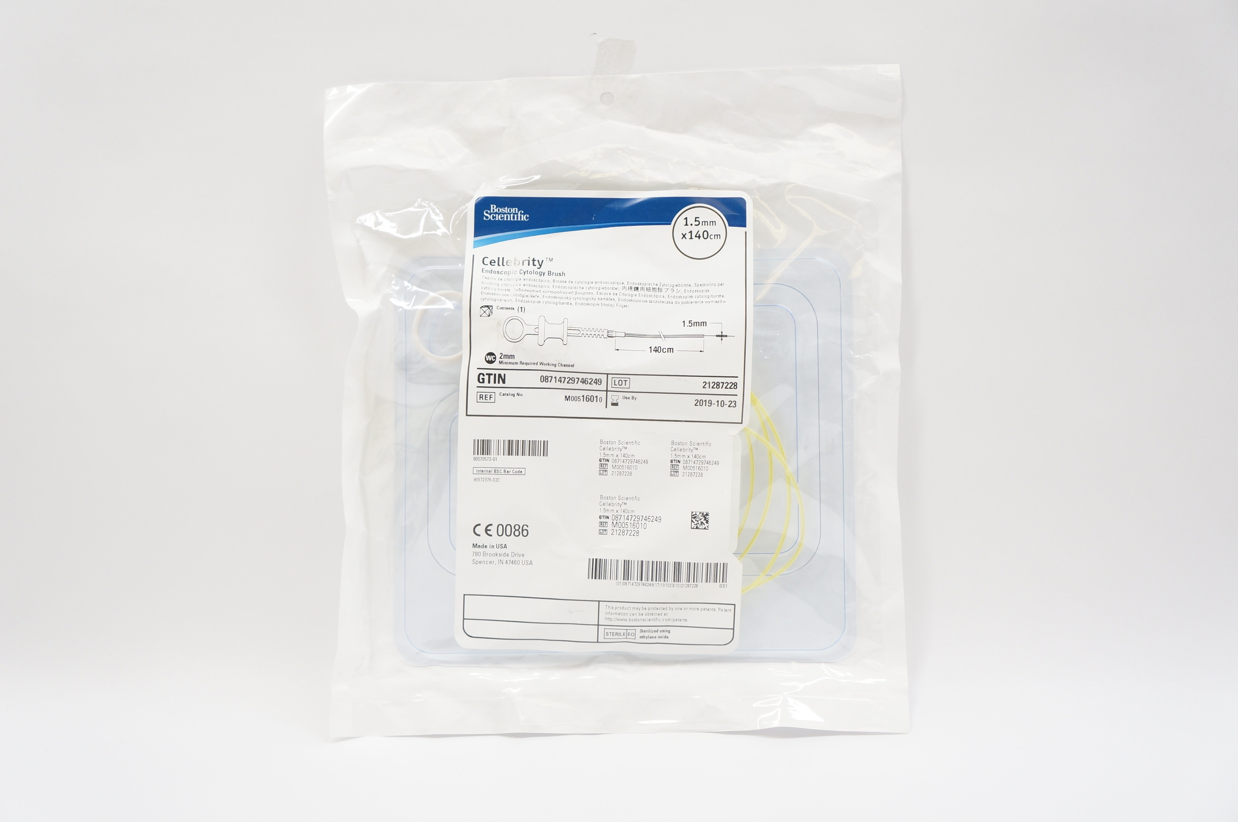 Boston Scientific M00516010 Cellebrity Endoscopic Cytology Brush,1.5mmx140cm (x)