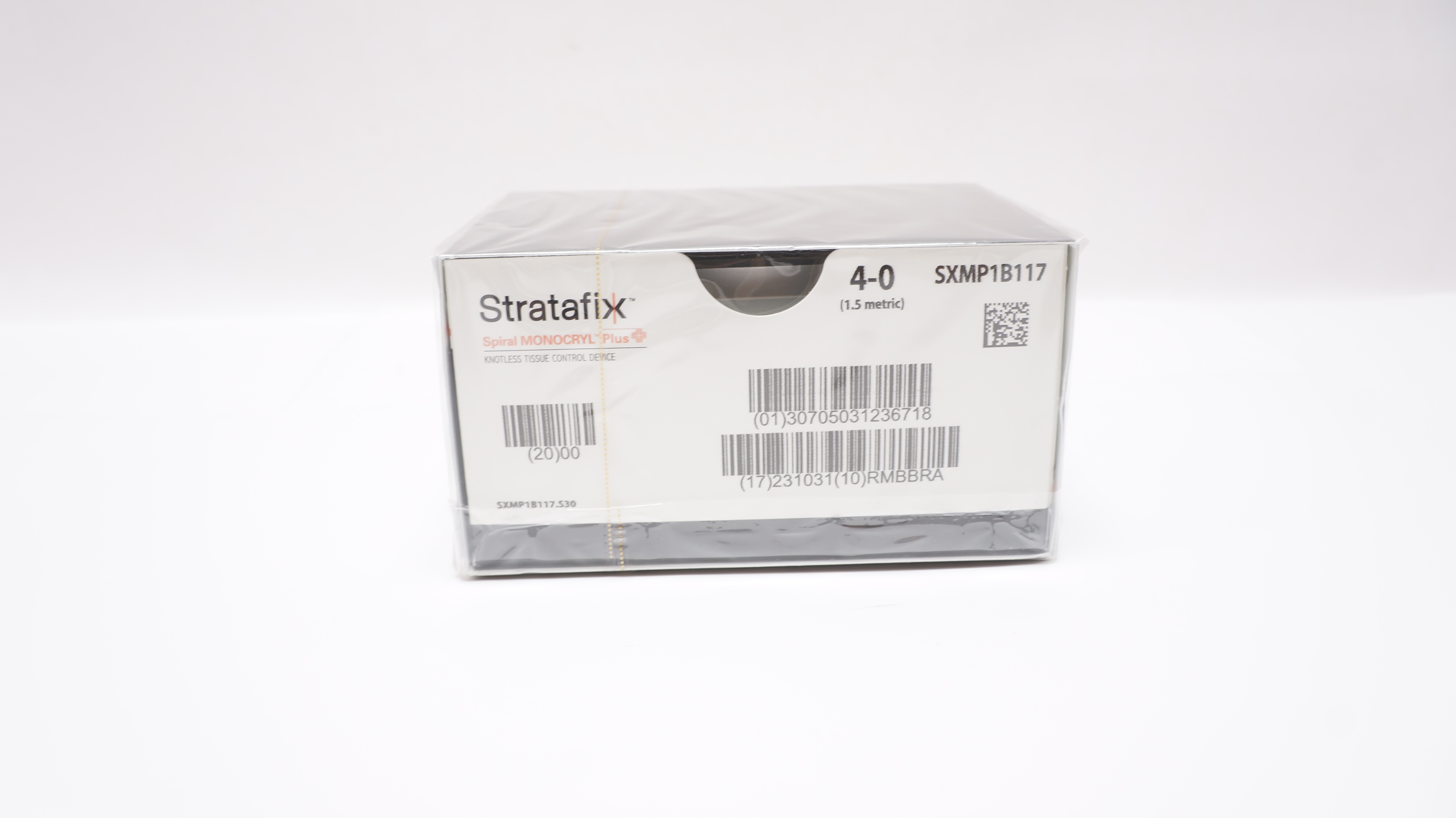 Ethicon SXMP1B117 4-0 Stratafix PS-2 19mm 3/8c Reverse Cutting 12in(x)-Box of 12