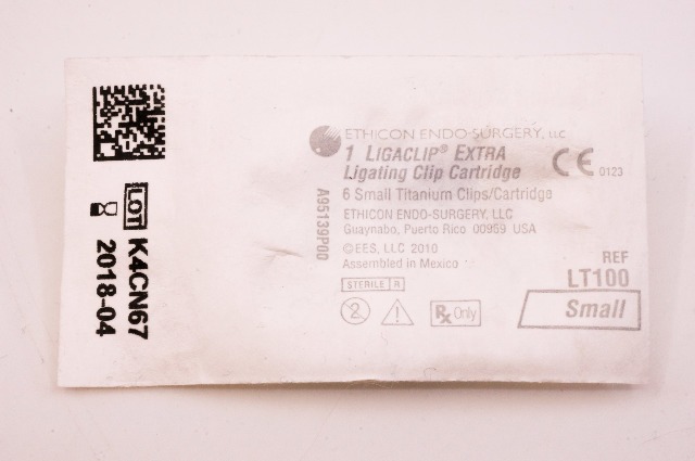 ETHICON ENDO-SURGERY LT100 Ligaclip Extra Ligating Clip Cartridge, 6 Small (x)