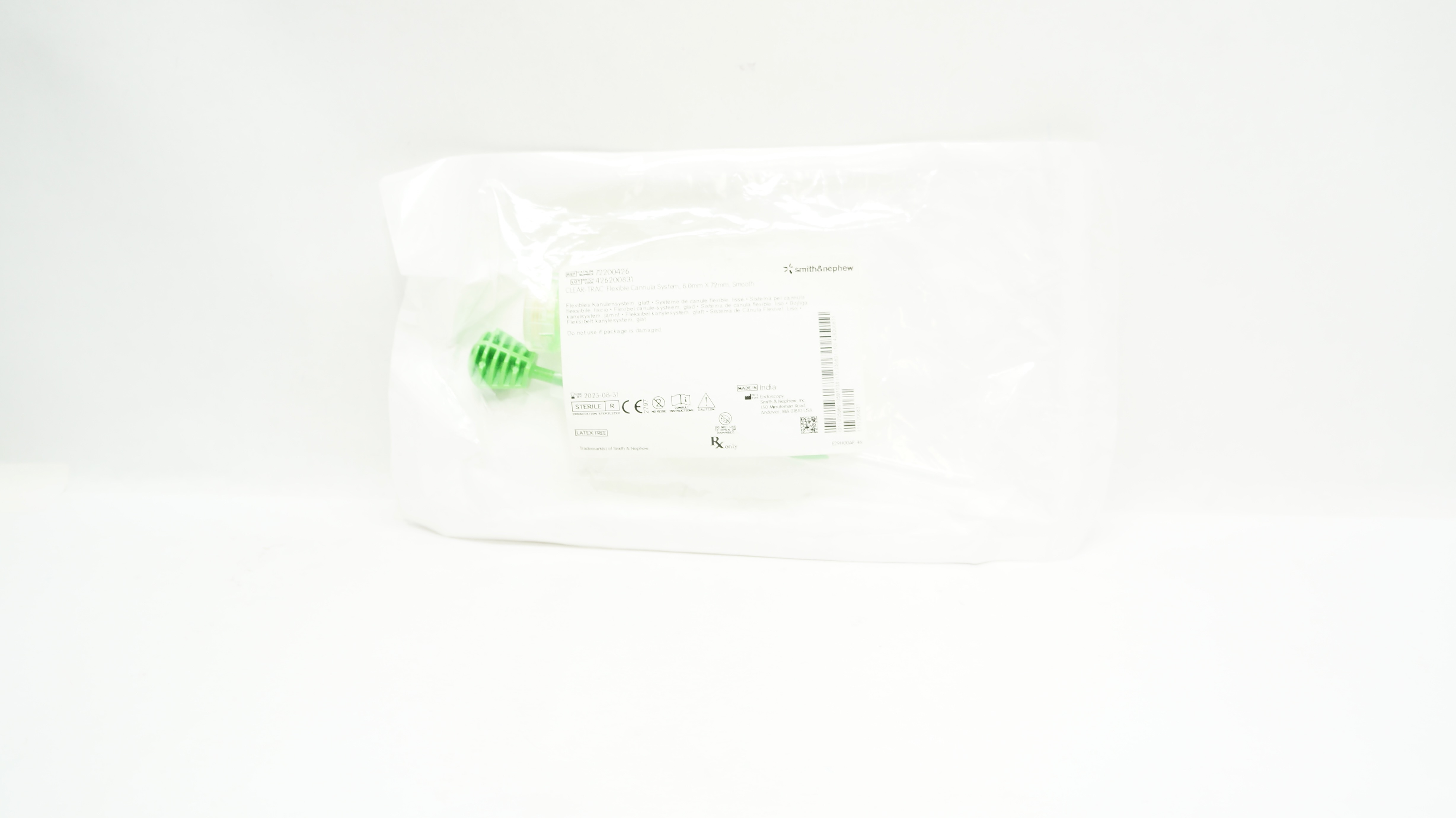 Smith&Nephew 72200426 Clear-Trac Flexible Cannula System 8.0 x 72mm, Smooth (x)