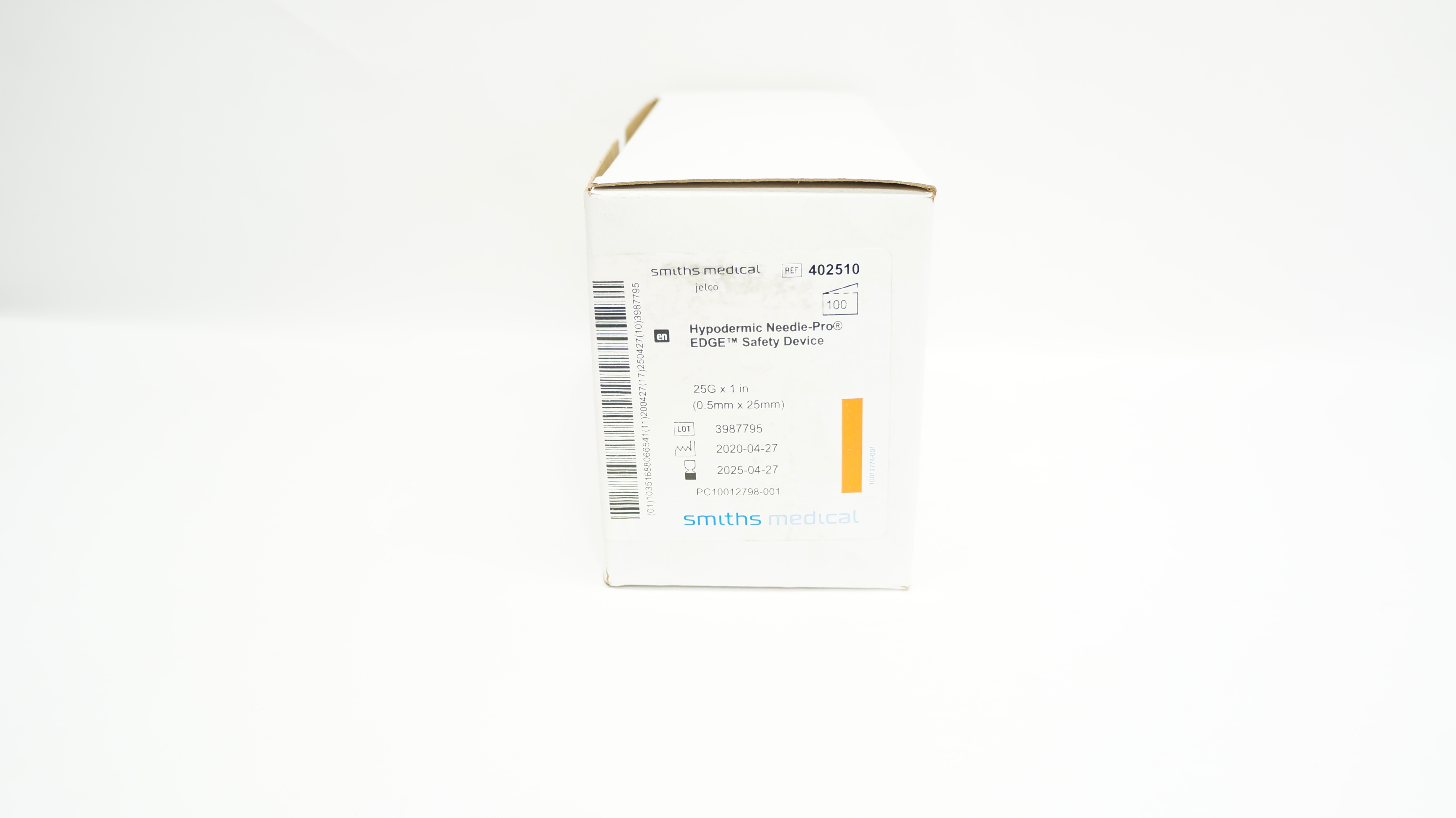Smiths Medical 402510 Ndle-Pro EDGE, Safety Device 25G x 1inch - Box of 95
