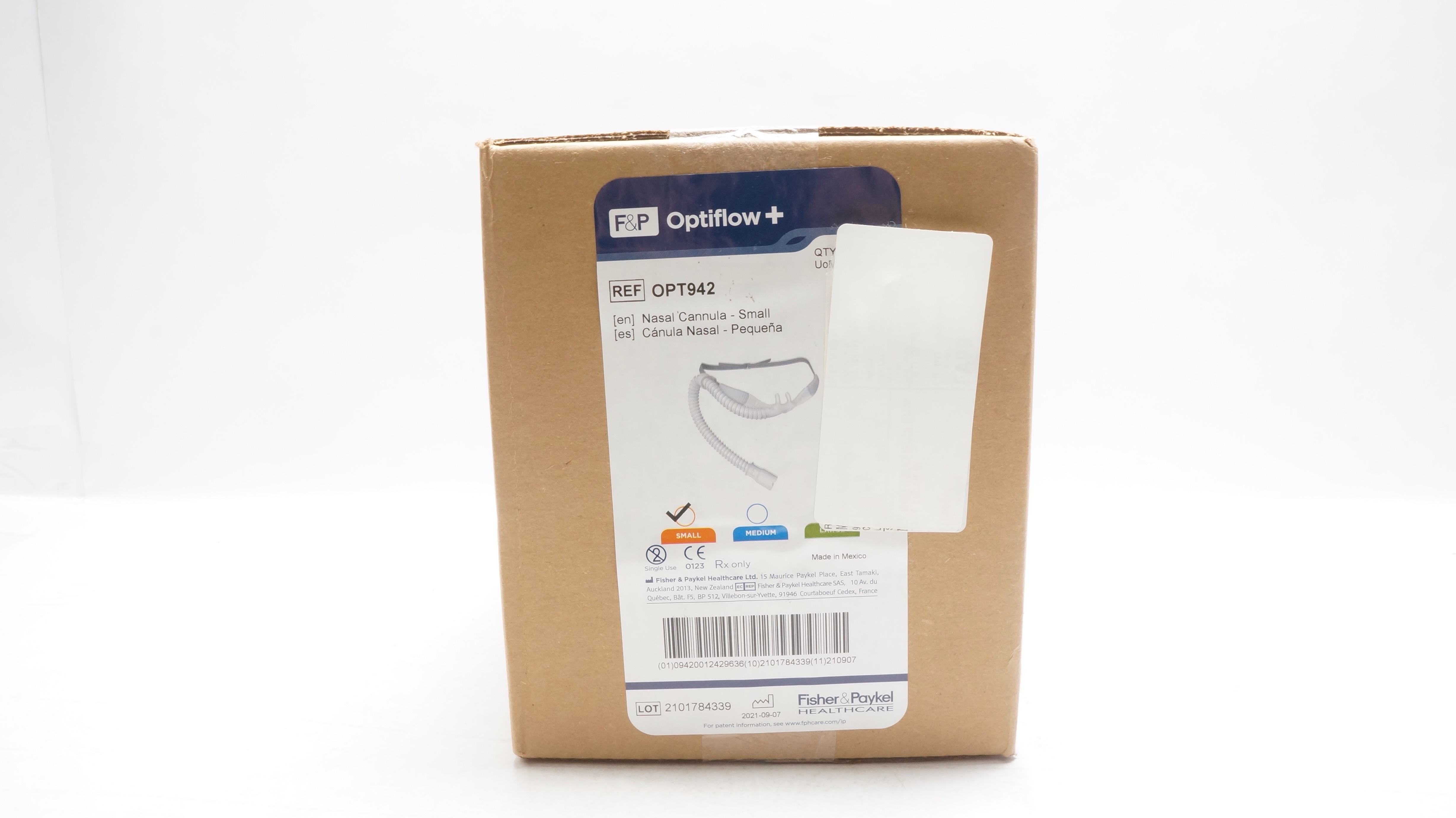 Fisher & Paykel OPT942 Optiflow+ Nasal Cannula, Small 10-50L/min - Box of 20