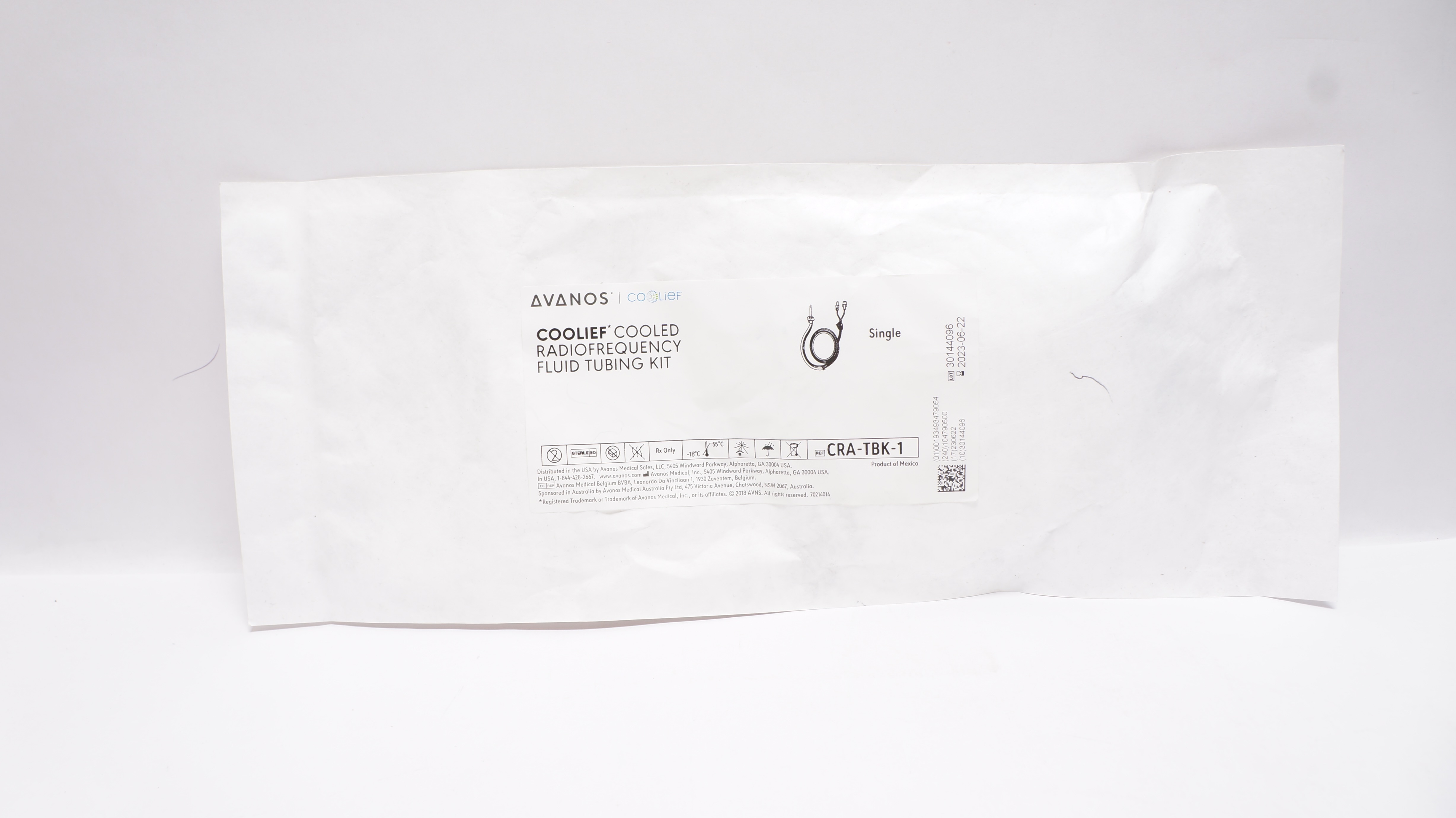 Avanos CRA-TBK-1 Coolife Cooled Radiofrequency Fluid Tubing Kit (x)