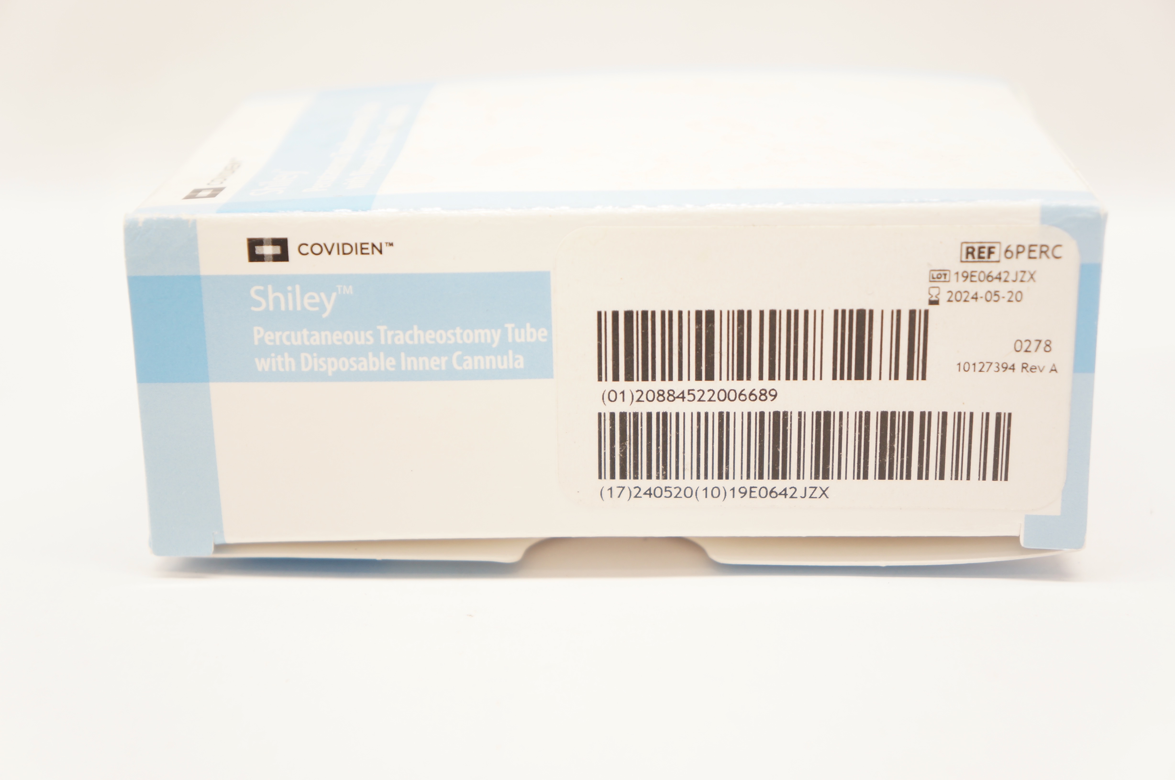 Covidien 6PERC Shiley Percutaneous Tracheostomy Tube w/Disposable Inner Cannula