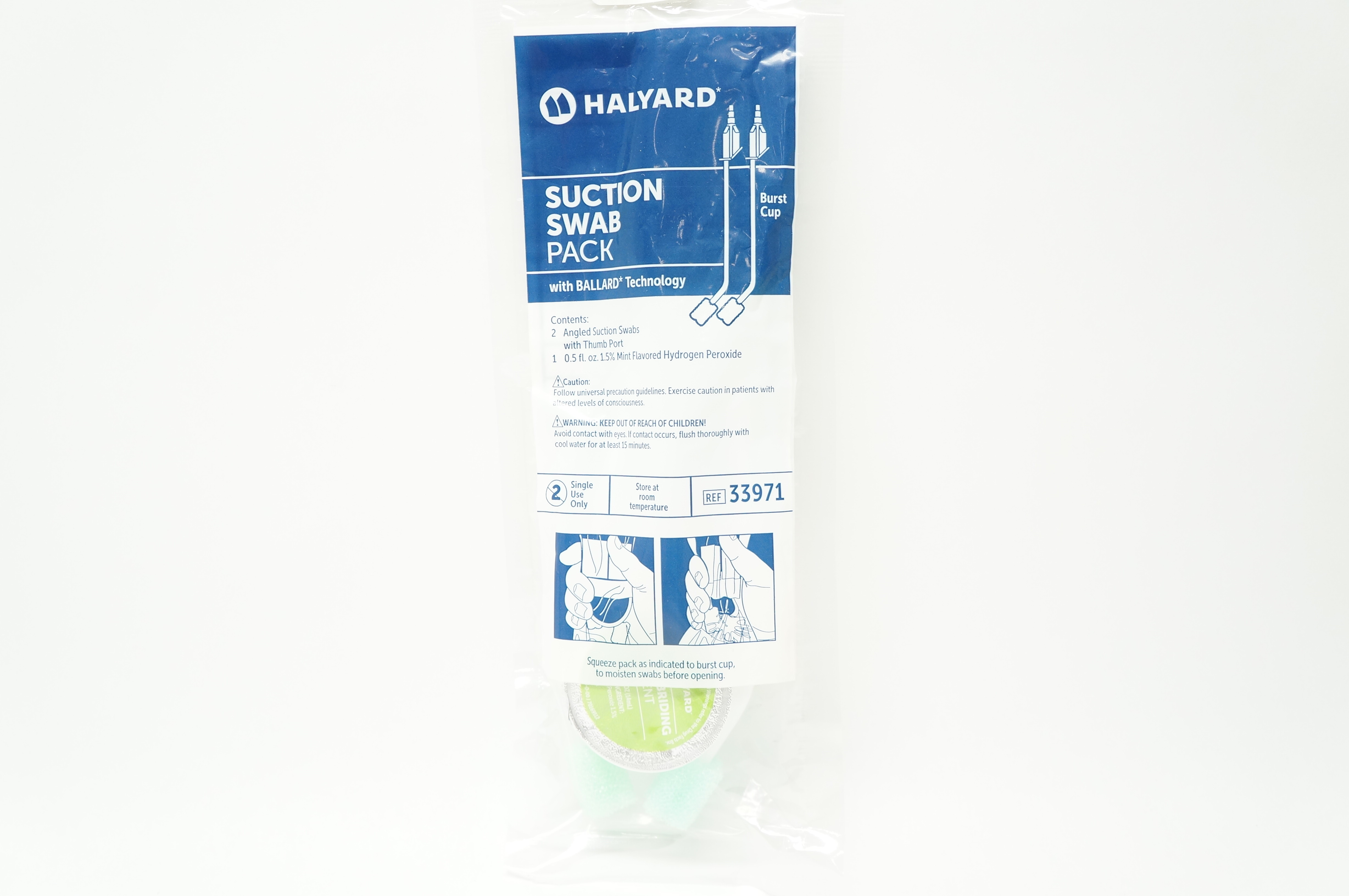 Halyard 33971 Suction Swab Pack With Ballard Technology (x)