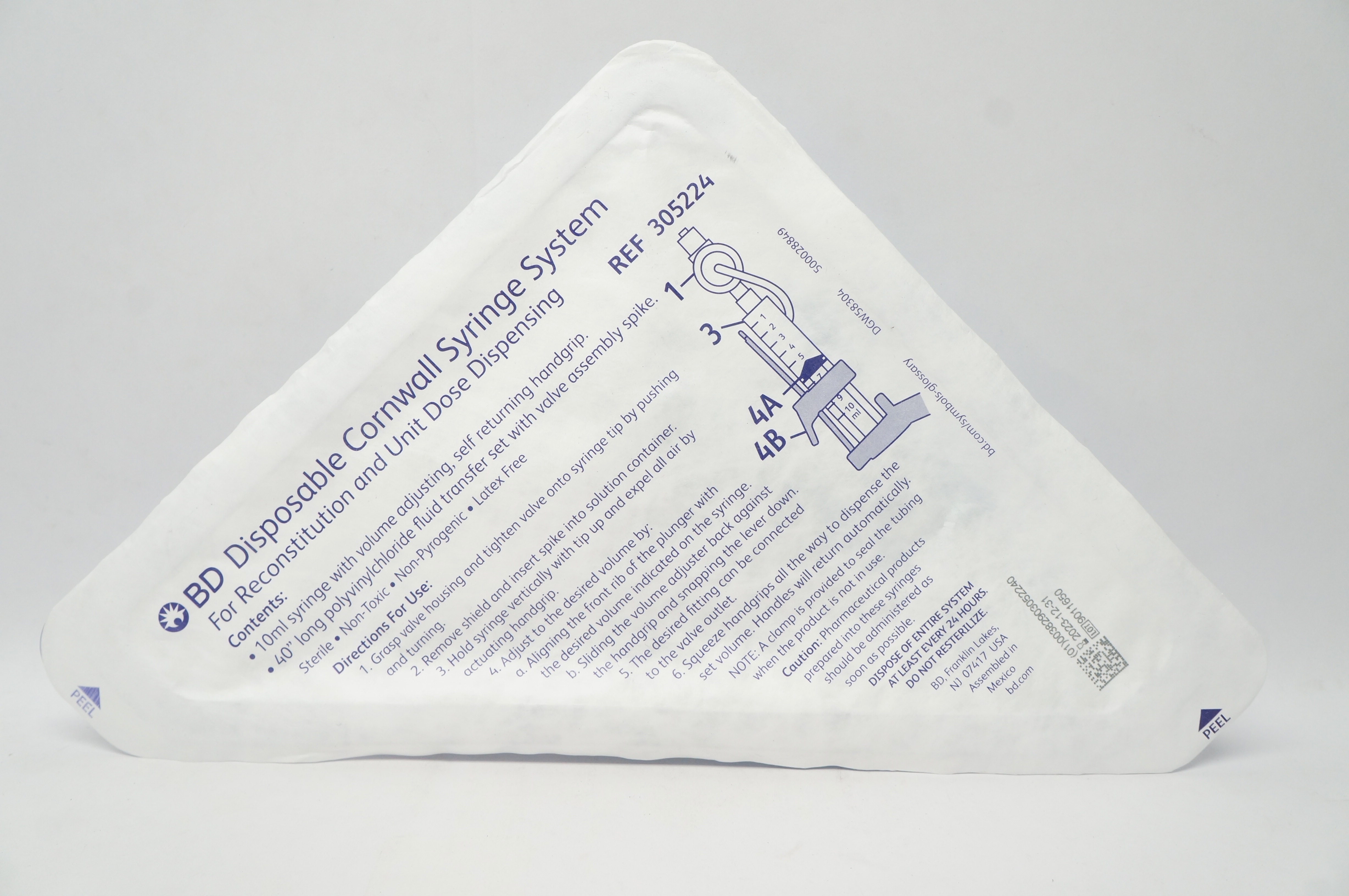 BD 305224 Disposable Cornwall Syringe System