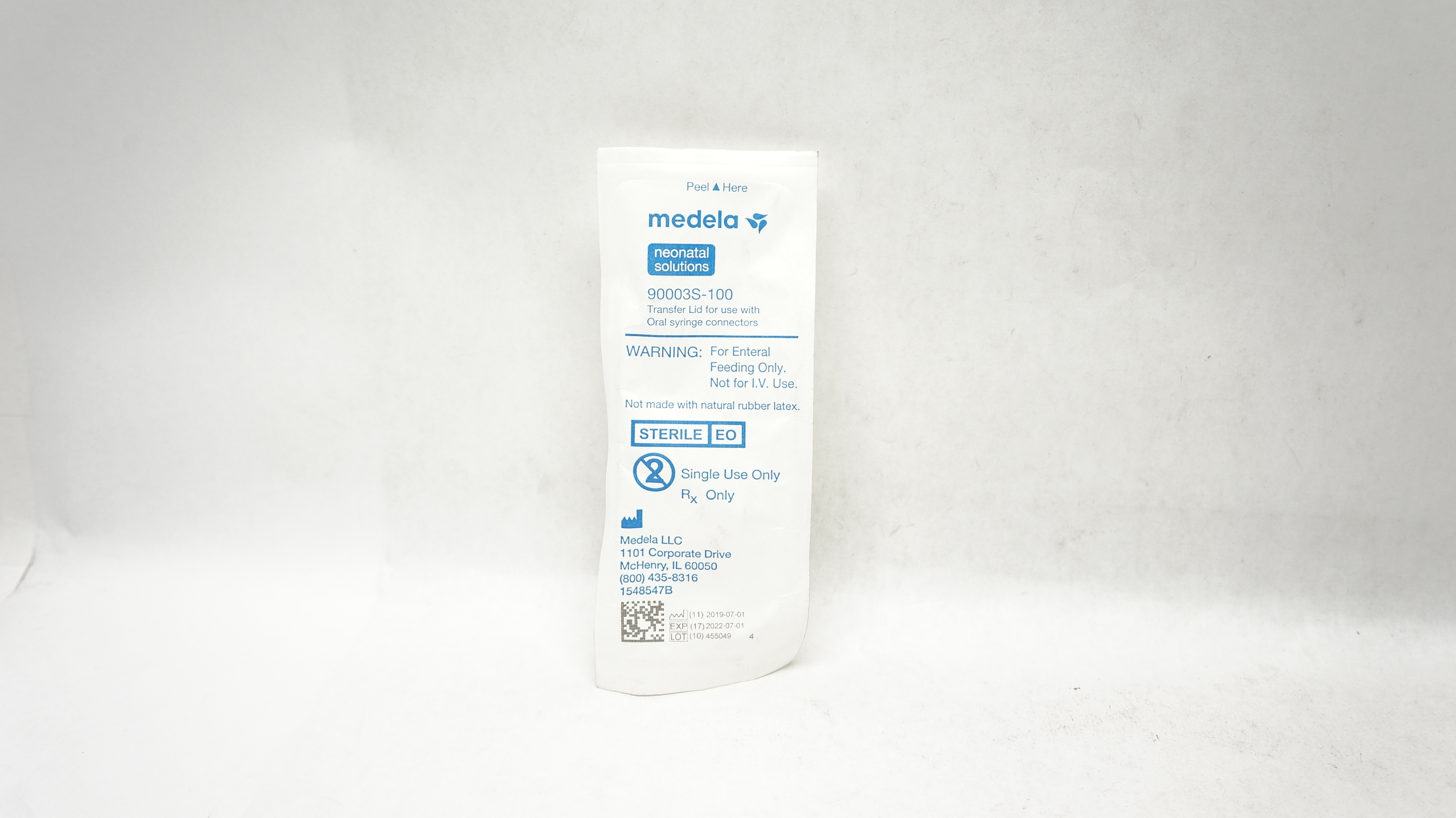 Medela 90003S-100 Transfer Lid For Use with Oral Syringe Connectors