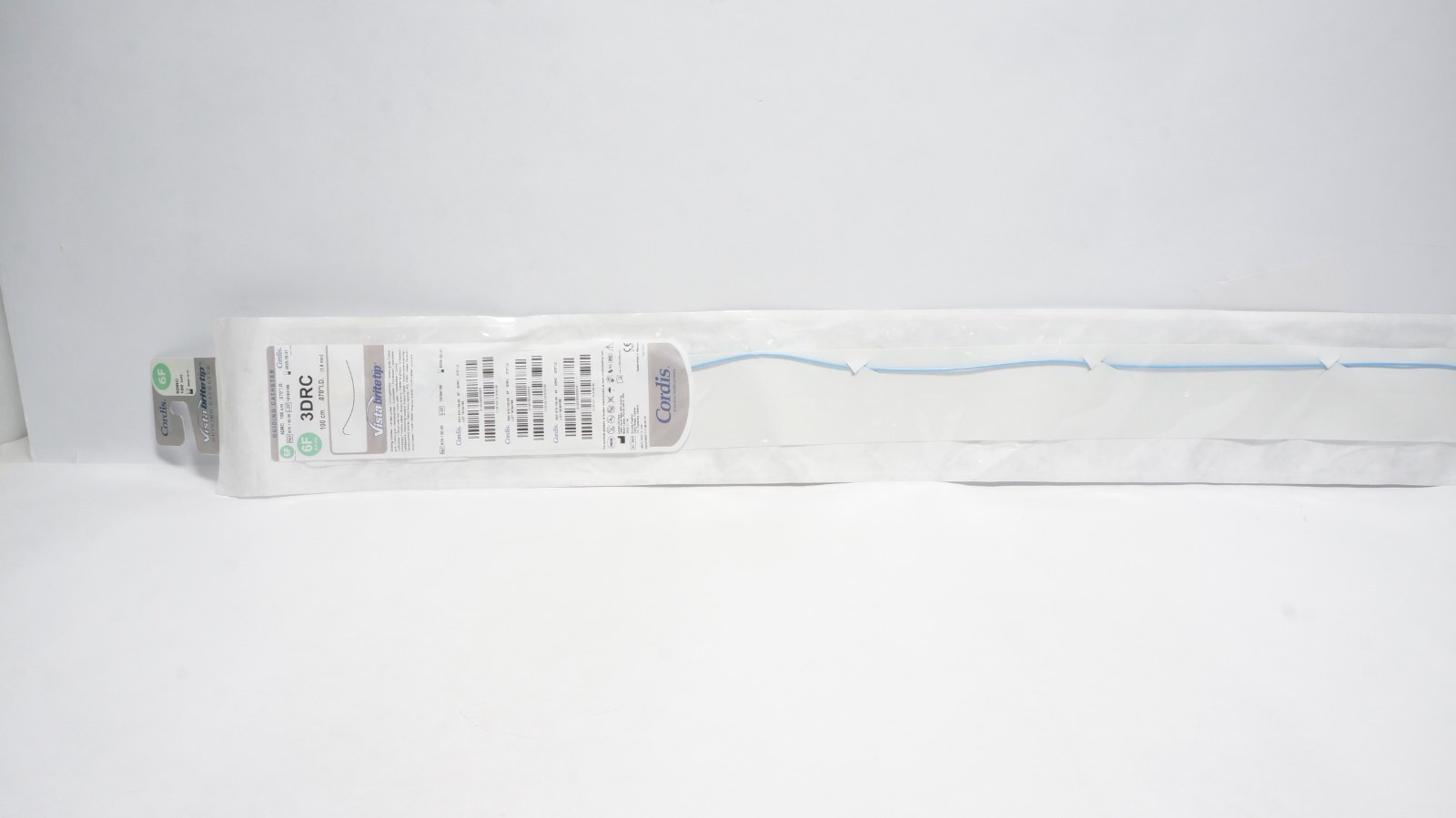Cordis 670-130-00 Vista Brite Tip 3DRC Guiding Catheter 6F 100cm
