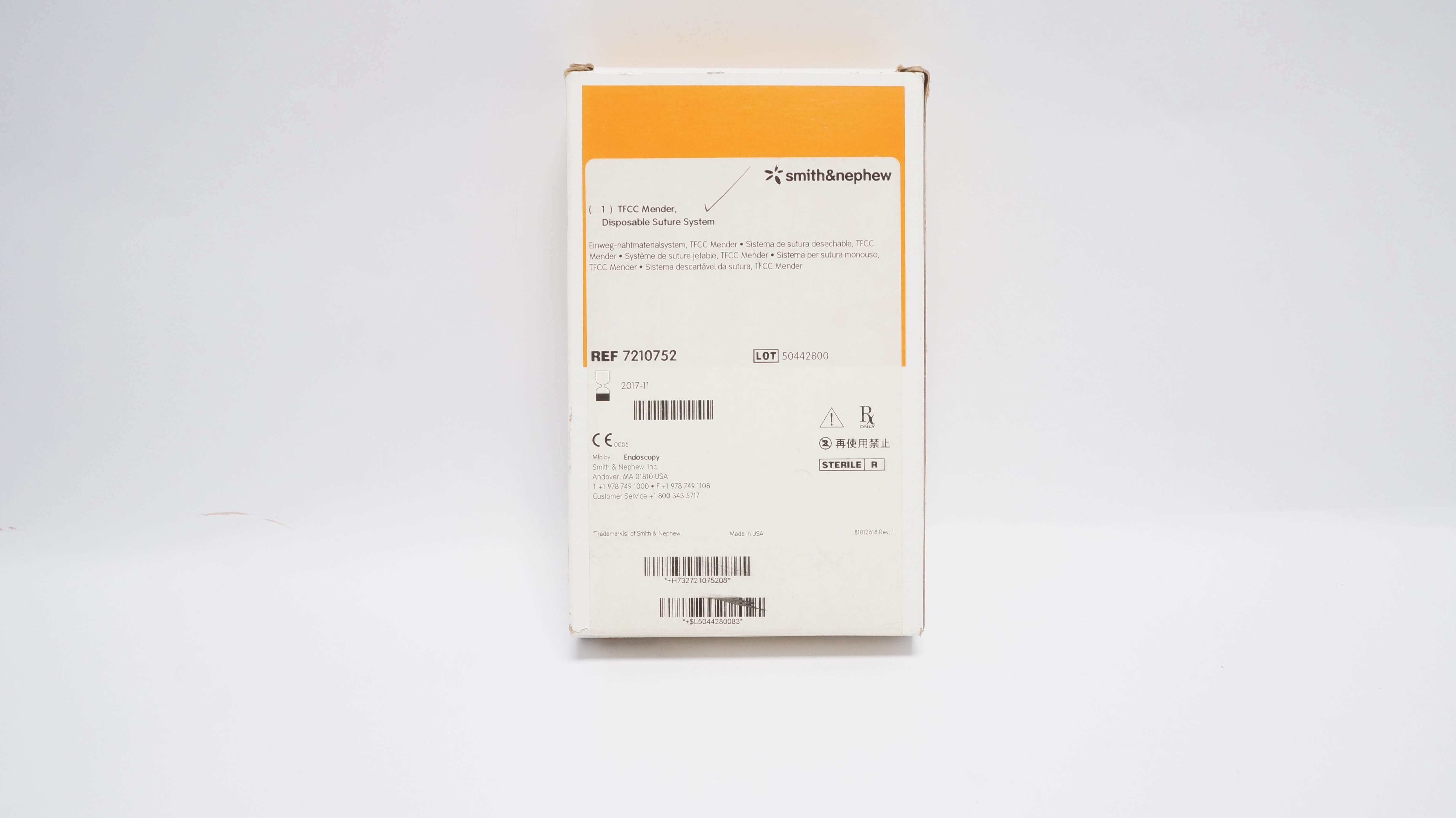 Smith&Nephew 7210752 TFCC Mender, Disposable Suture System (x)