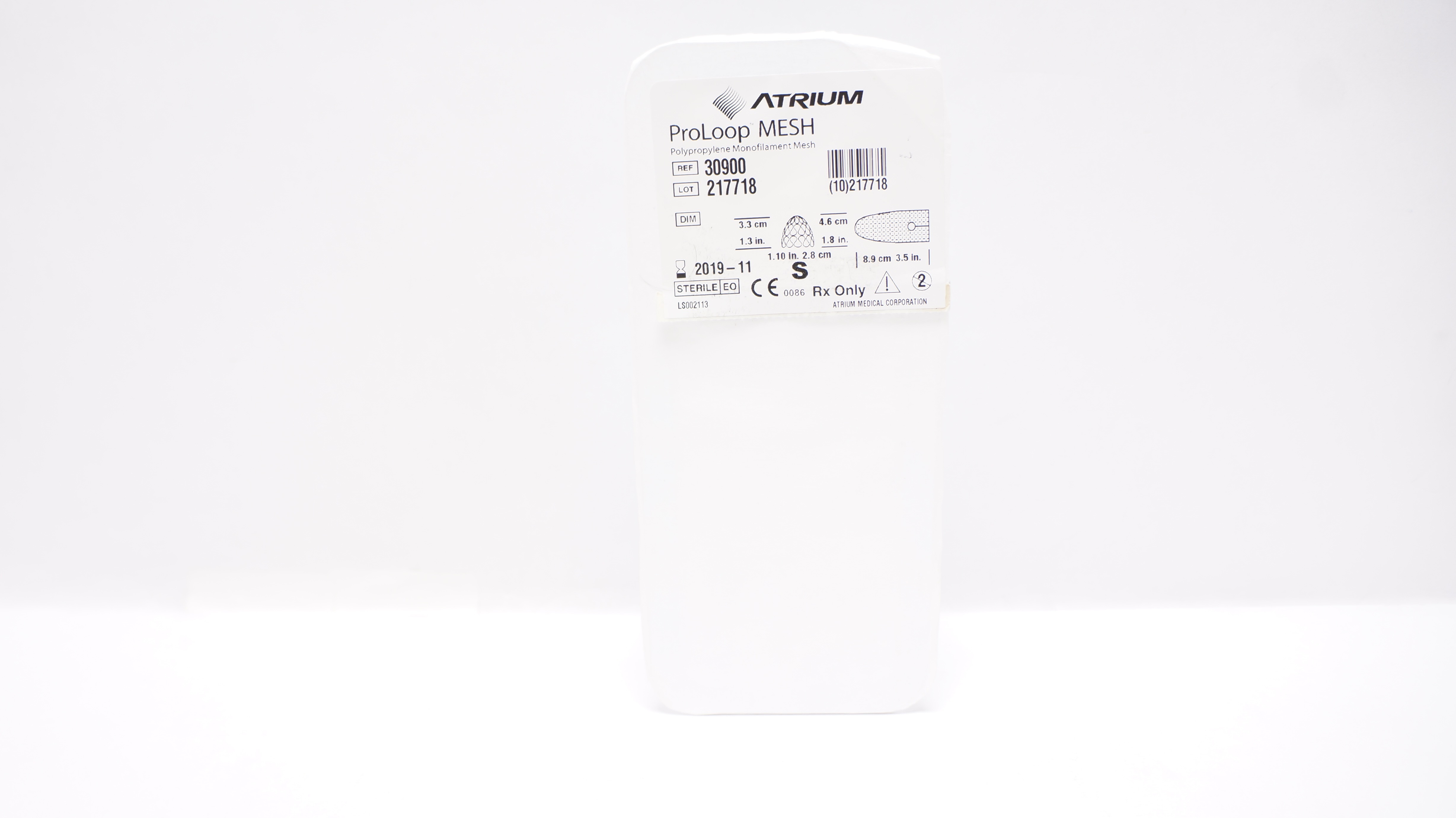Atrium 30900 ProLoop Mesh  Polypropylene Monofilament Mesh, Small (x)