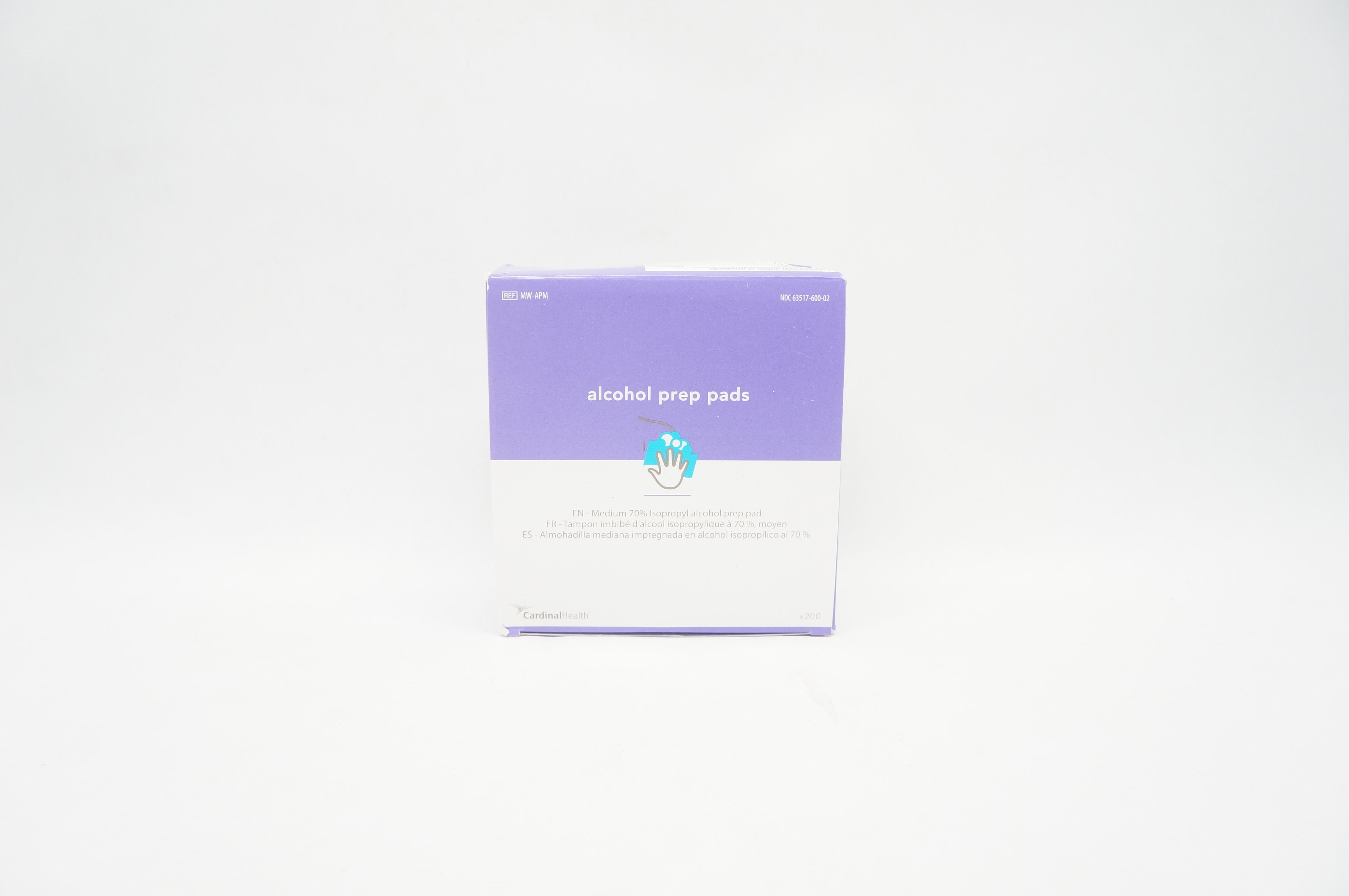 Cardinal Health MW-APM 70% Isopropyl Alcohol Prep Pad - Box of 200