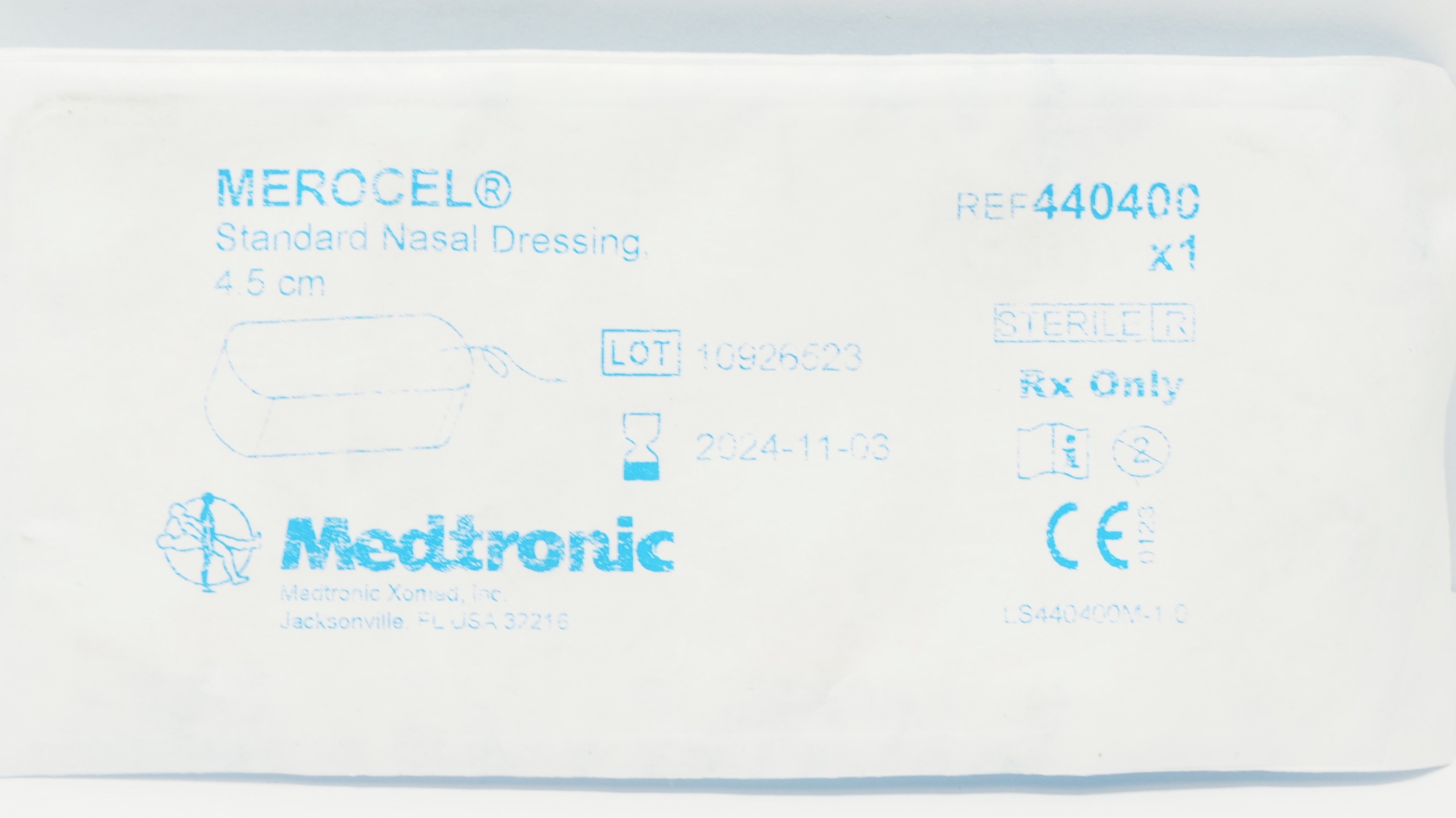 Medtronic 440400 Merocel Standard Nasal Dressing 4.5cm (x)