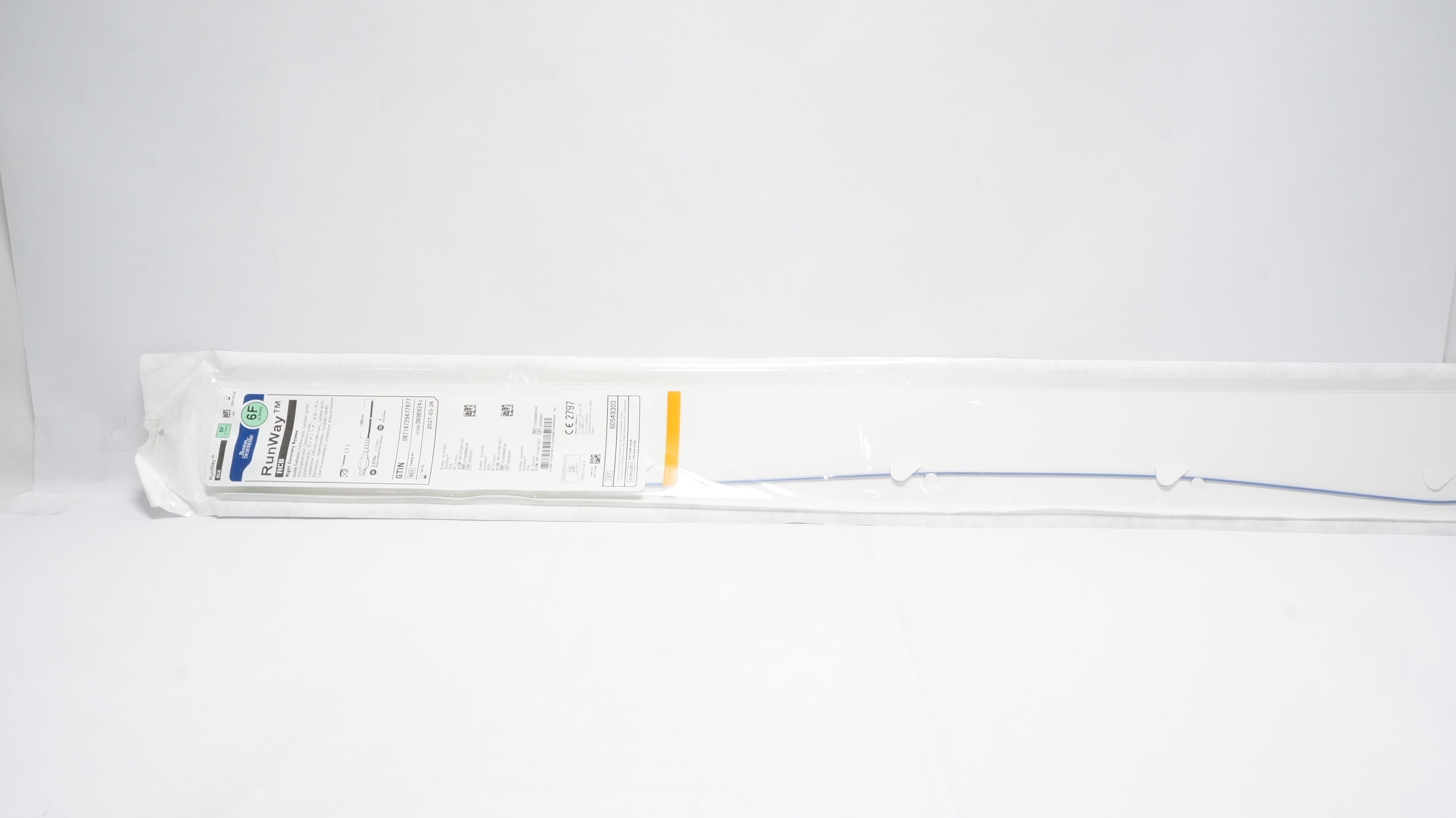Boston Scientific 3896924 Run Way Right Coronary Bypass Guide Cath.,6F