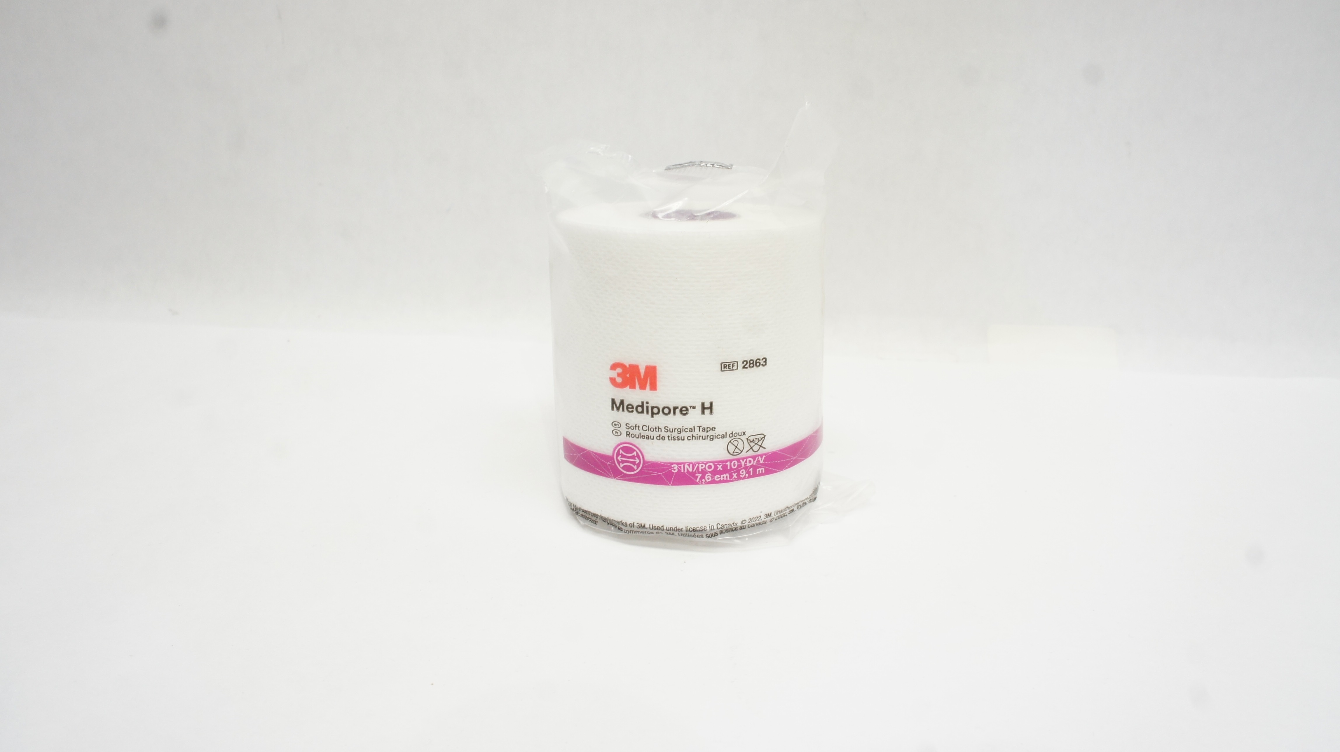 3M 2863 Medipore-H Soft Cloth Surgical Tape 3inch x 10Yd.
