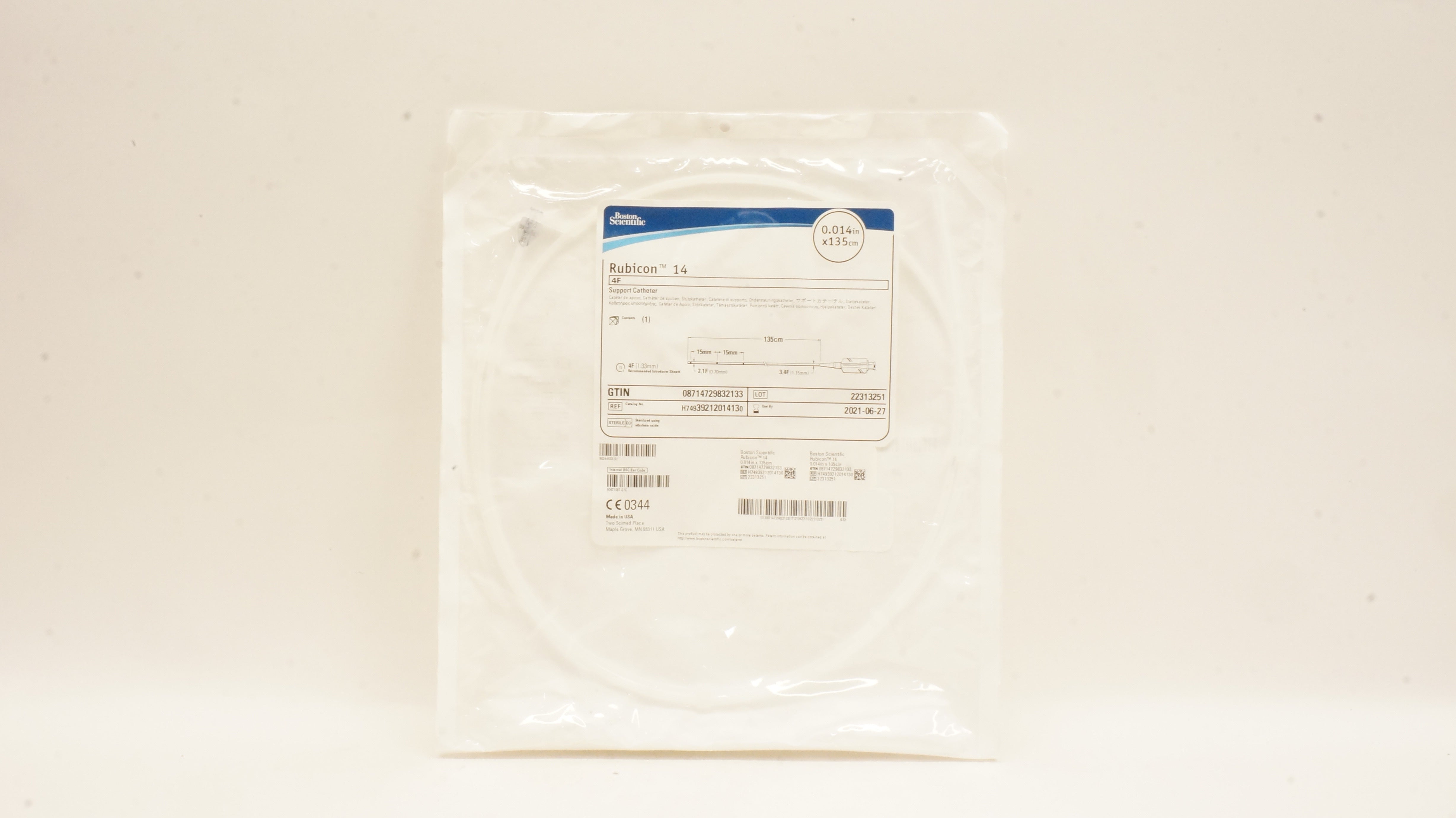 Boston Scientific 3921201413 Rubicon 14 Support Catheter 0.014inch x 135cm (x)