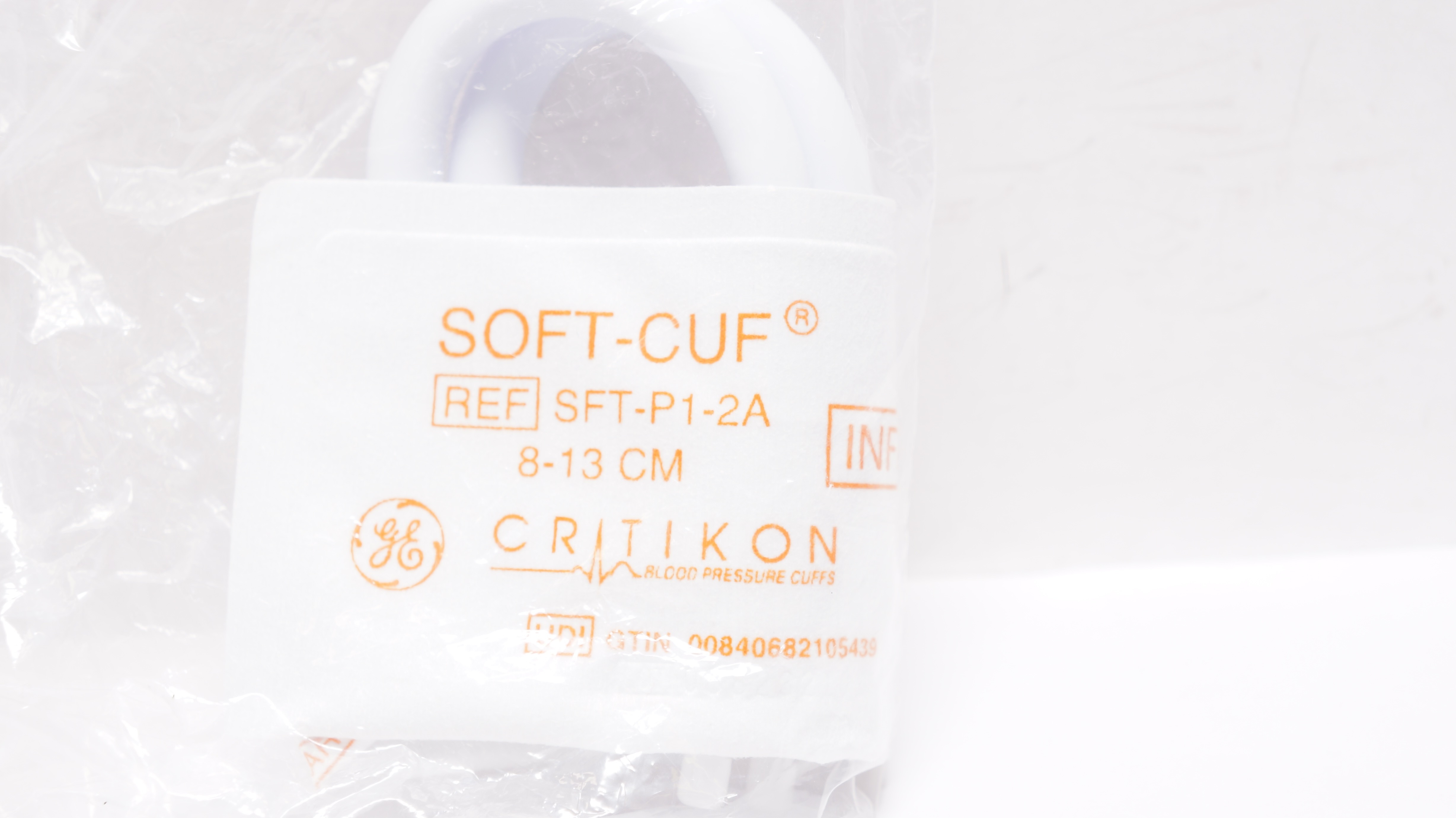 GE Healthcare SFT-P1-2A Critikon Soft-Cuf Blood Pressure Cuffs 8-13cm, Infant