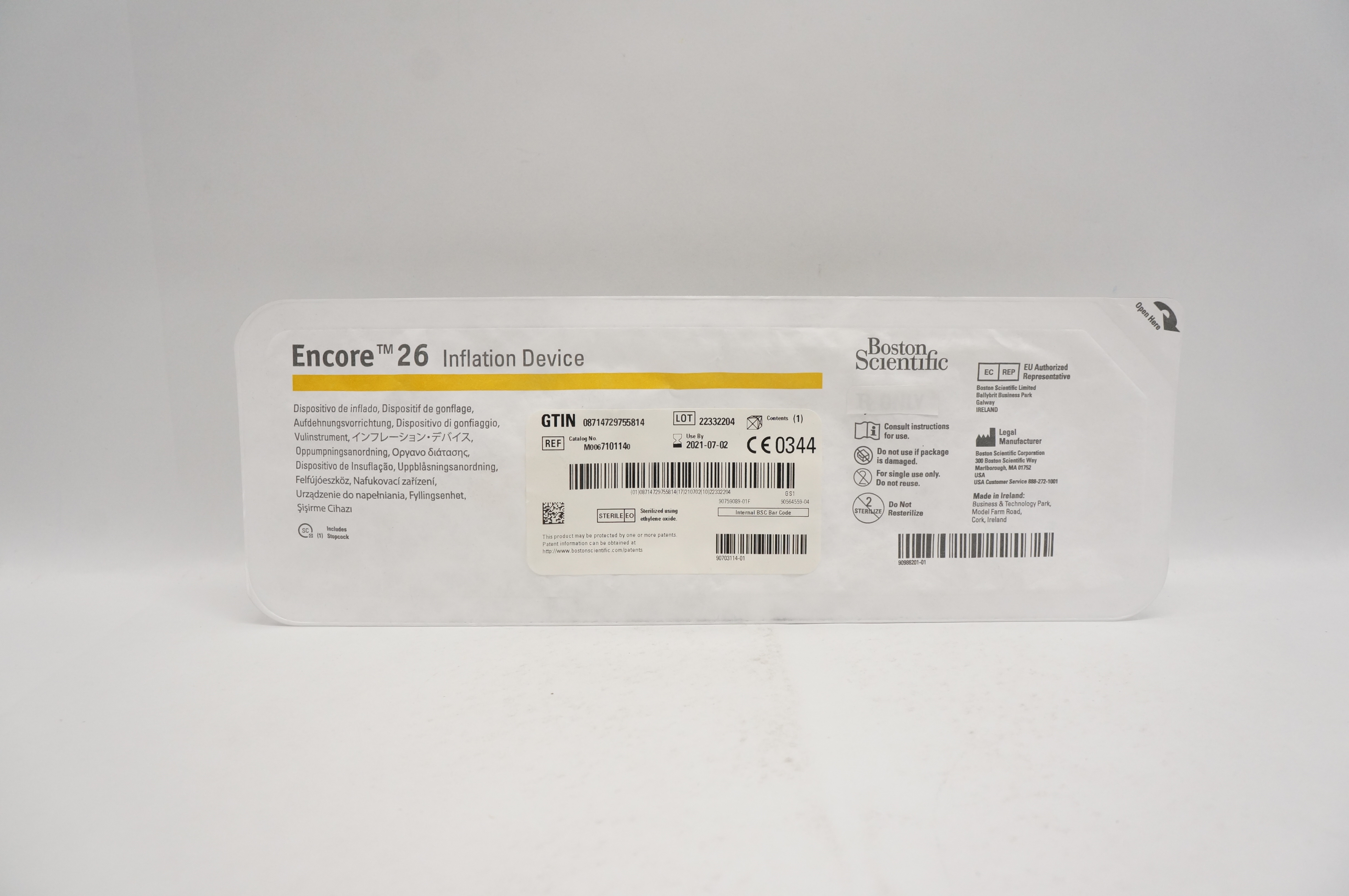 Boston Scientific 710114 Encore 26 Inflation Device (x)