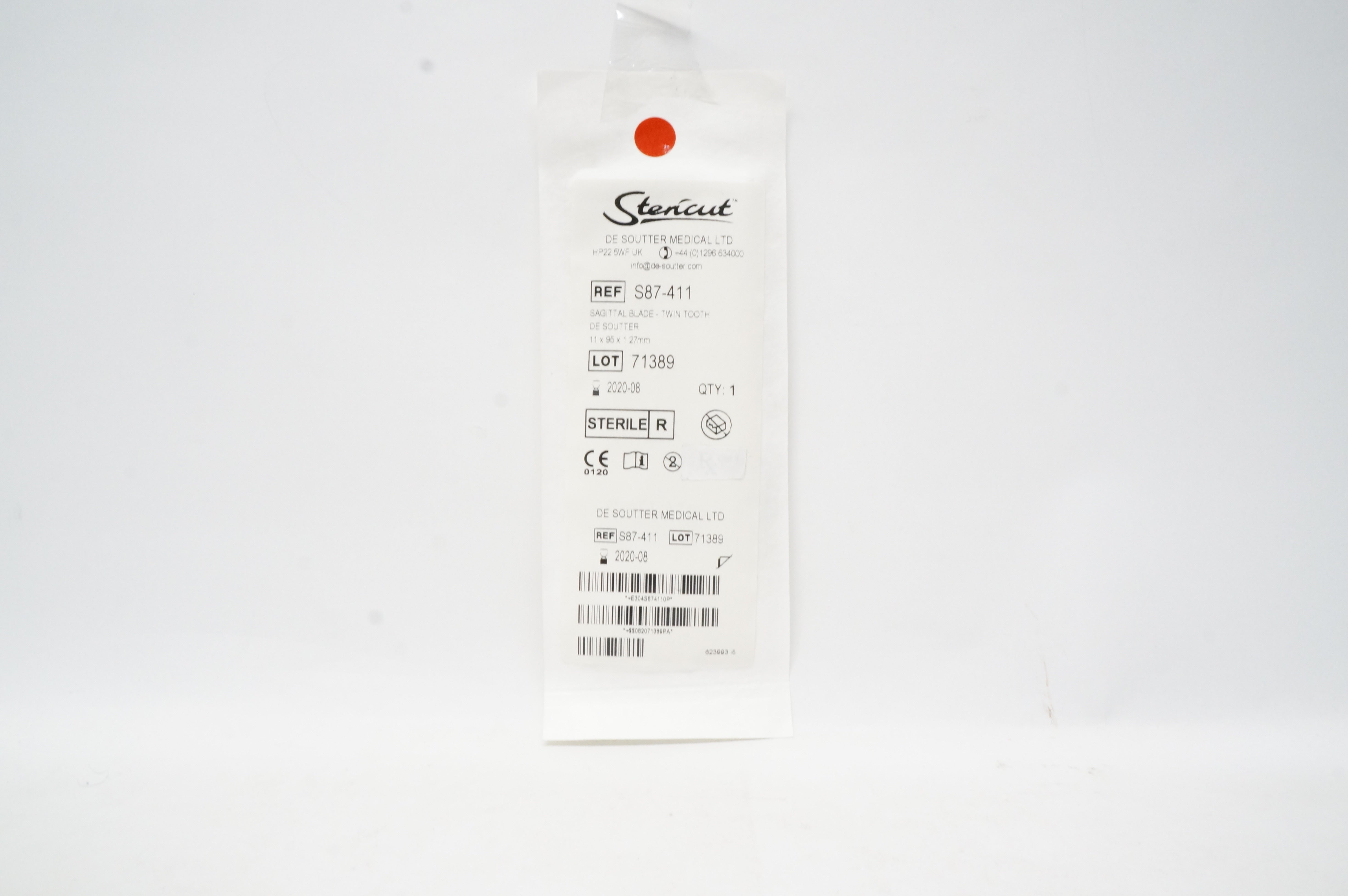 De Soutter Medical S87-411 Stericut Sagittal Blade Twin Tooth (x)