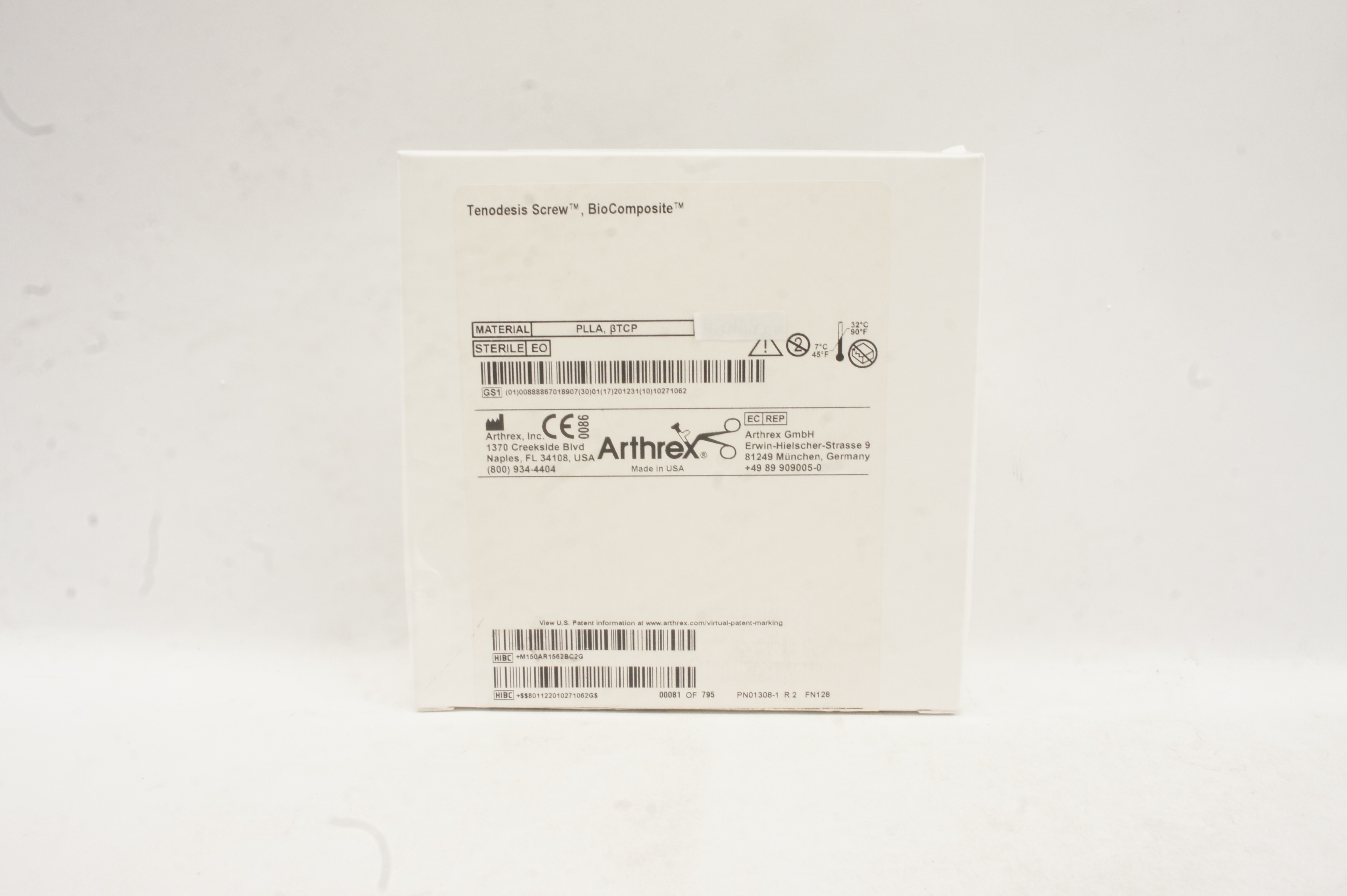 Arthrex AR-1562BC BioComposite-Tenodesis Screw 6.25 x 15mm (x)
