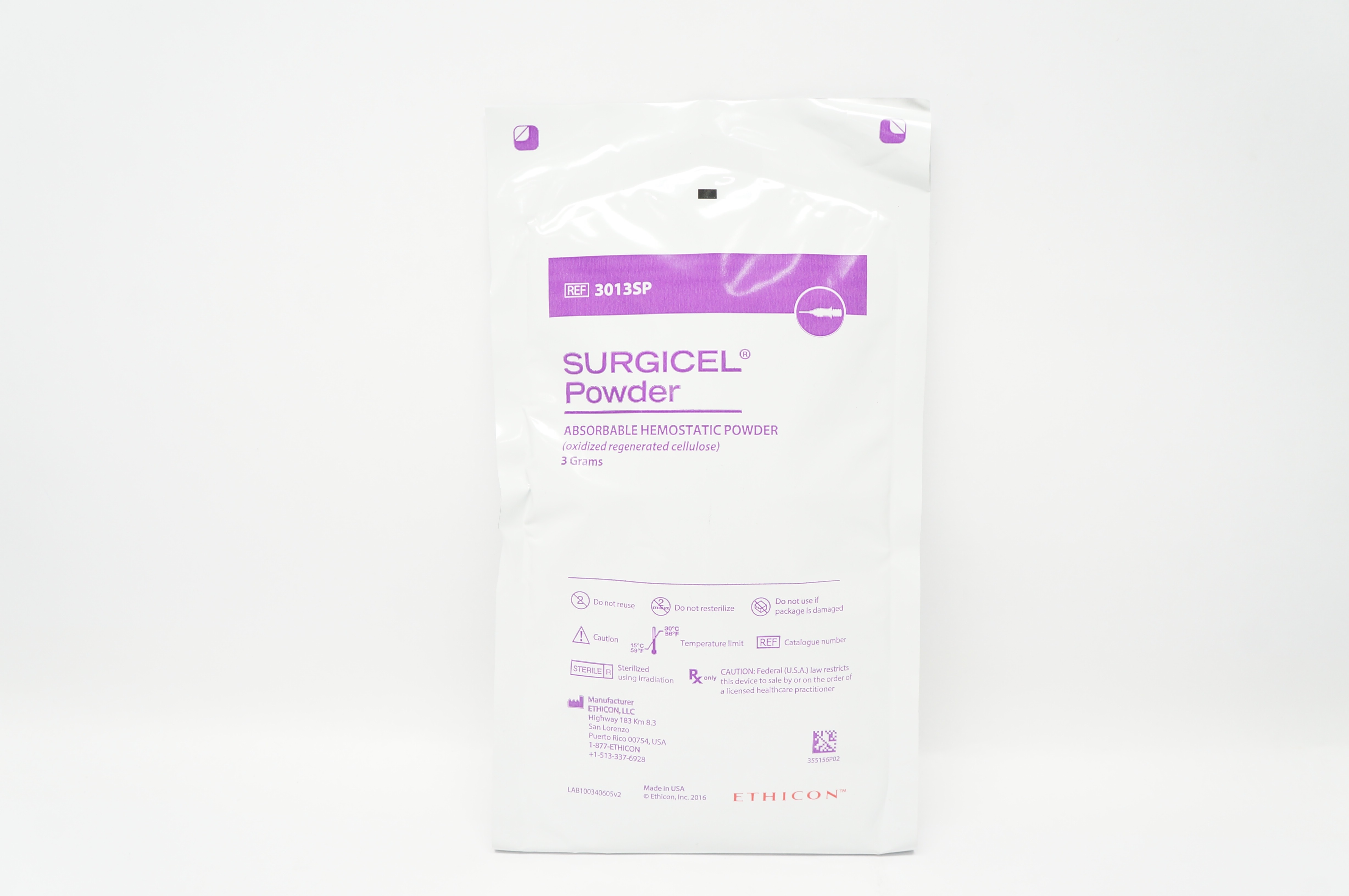 Ethicon 3013SP Surgicel Powder Absorbable Hemostatic Powder 3 Grams (x)