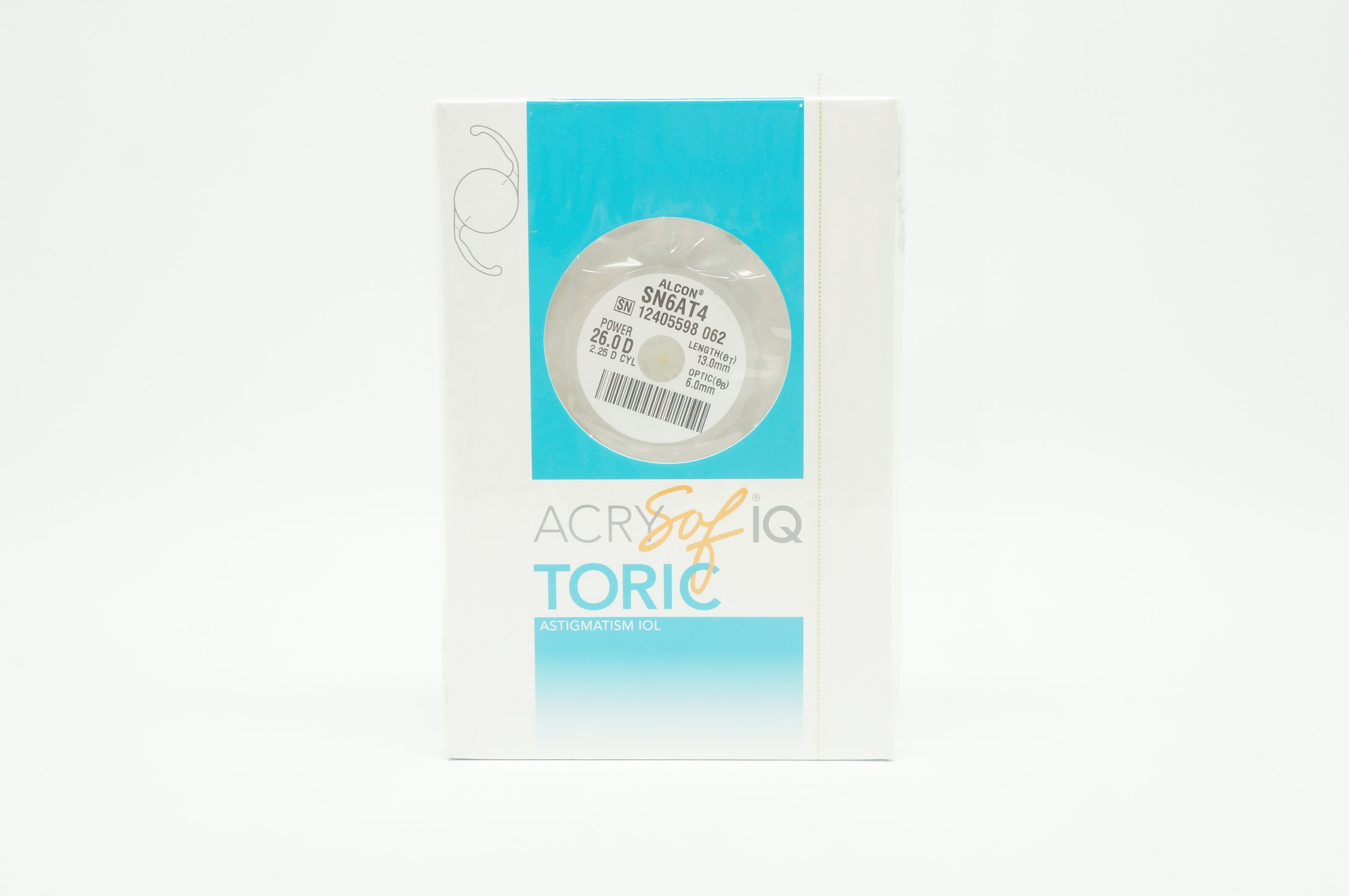 AcrySof IQ SN6AT4 Alcon Toric Astigmatism IOL 26.0D x 13.0 mm (x)