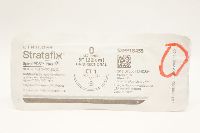 Ethicon SXPP1B455 Stratafix Unidirectional Control Device CT-1 36mm1/2c Taper(x)
