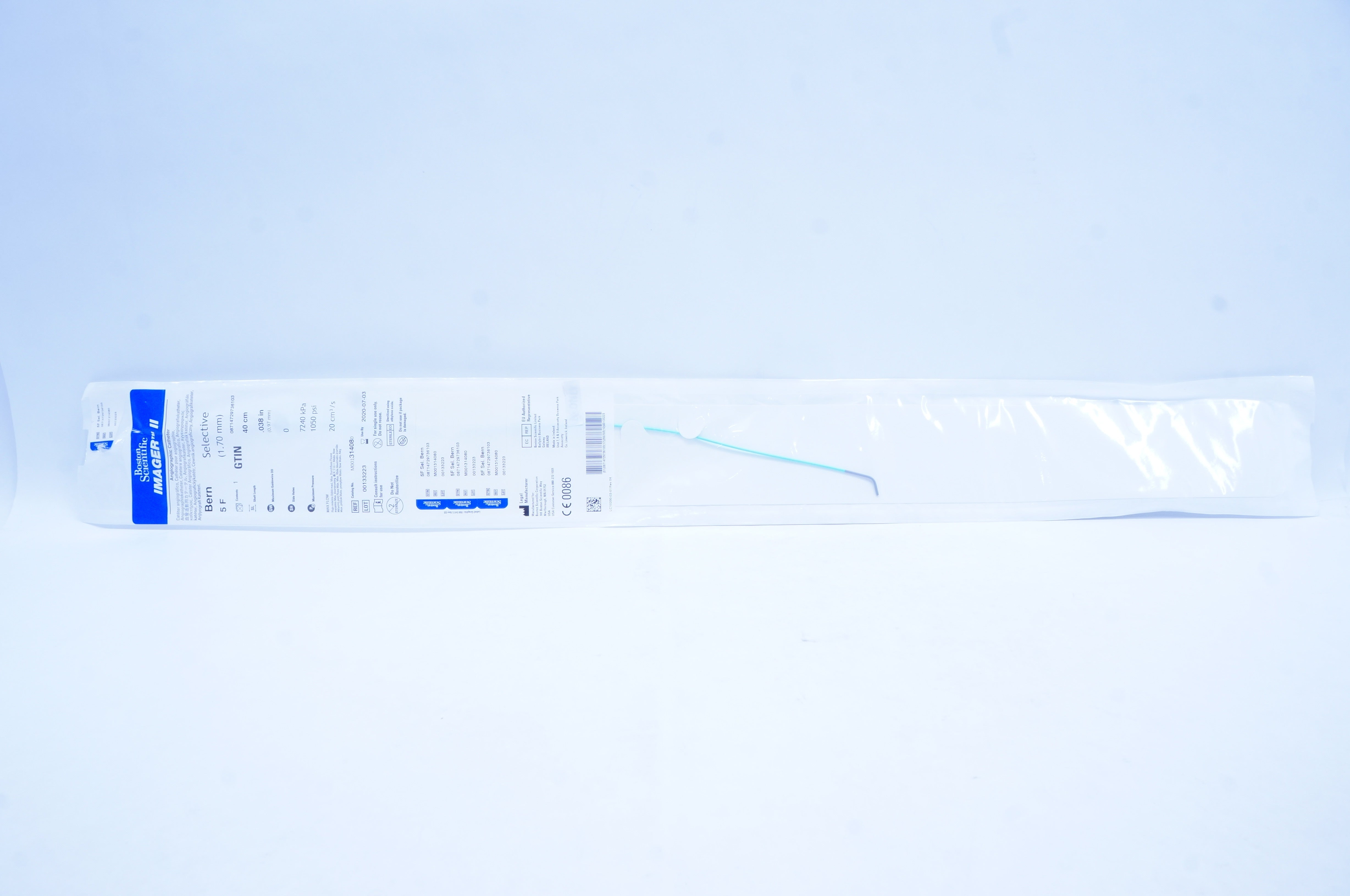 Boston Scientific M001314080 Angiographic Cath. 5 F x 40cm x .038in. (x)