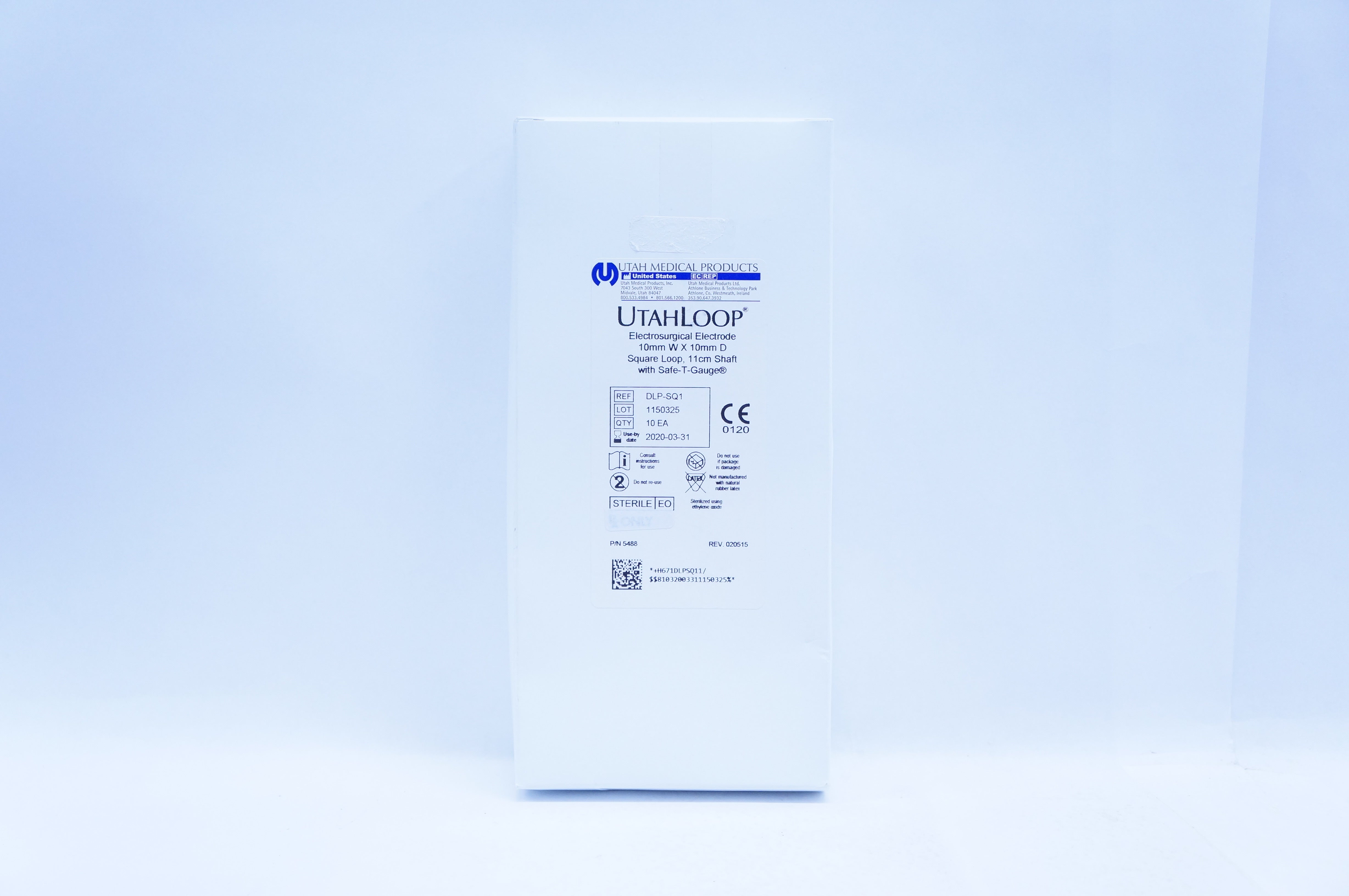 Utah Medical DLP-SQ1 UtahLoop Electrosurgical 10mm x 10mm (x) - Box of 10