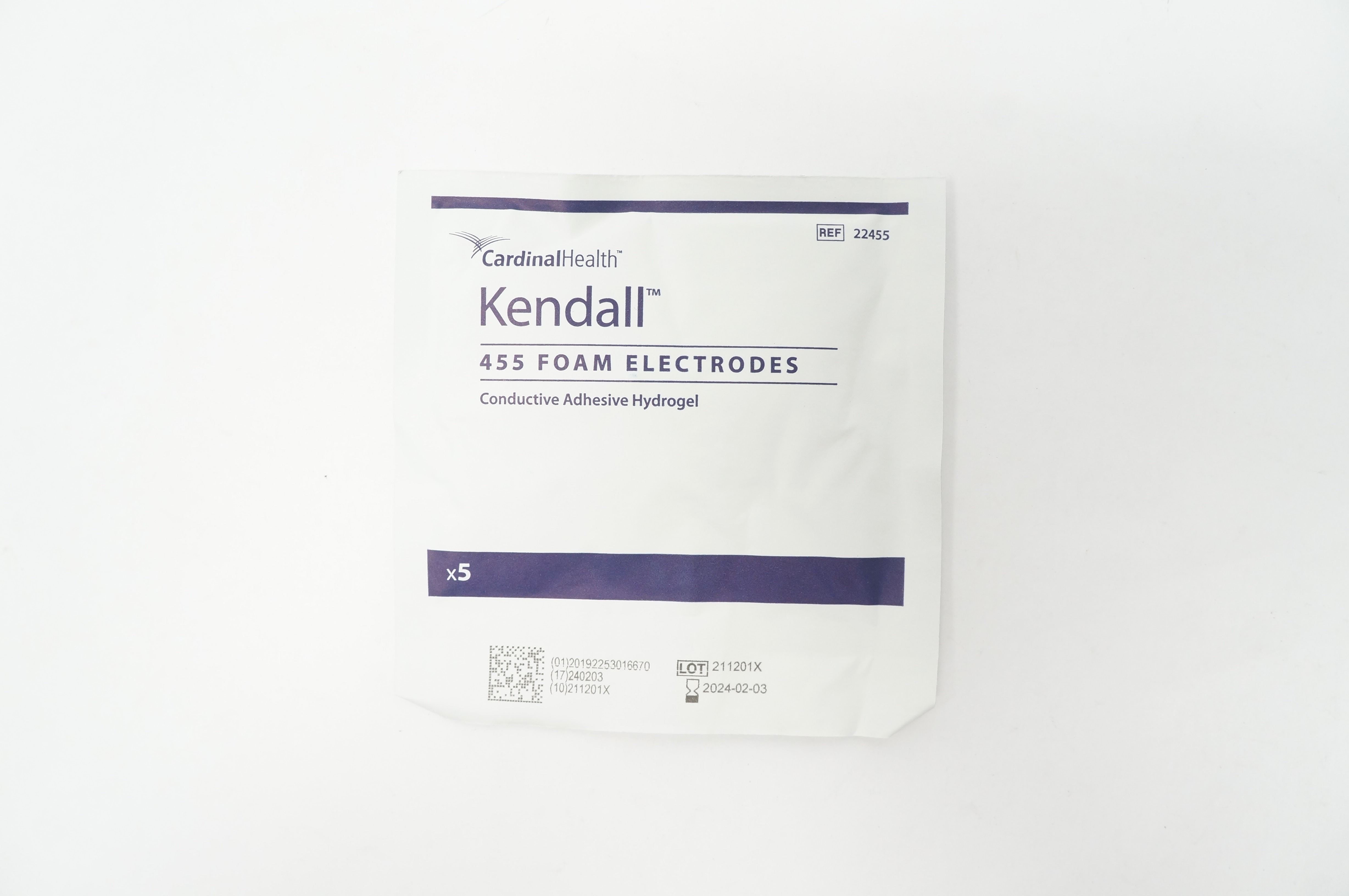 Cardinal Health 22455 Kendall 455 Foam Electrodes - Pack of 5